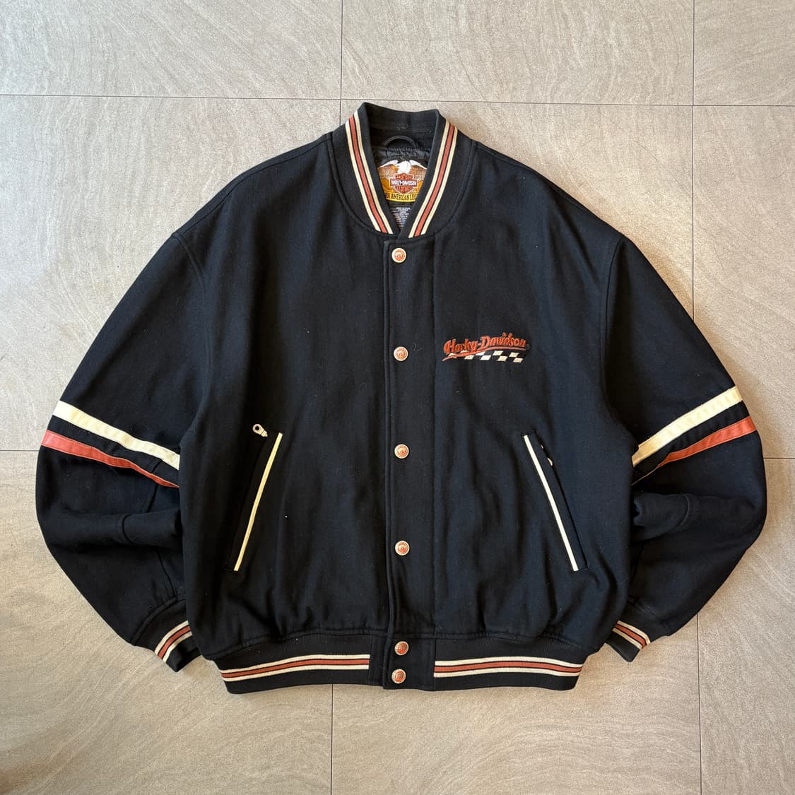 할리데이비슨 울 바시티 자켓 상품이미지1