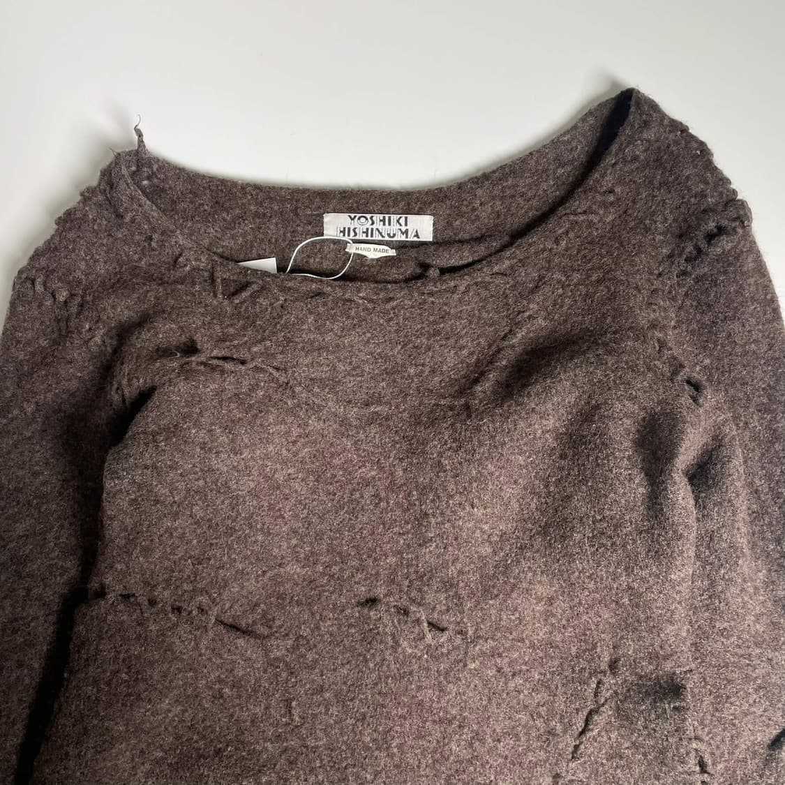 Yoshiki hishinuma 핸드메이드 울 블렌드 매듭 니트 상품이미지3