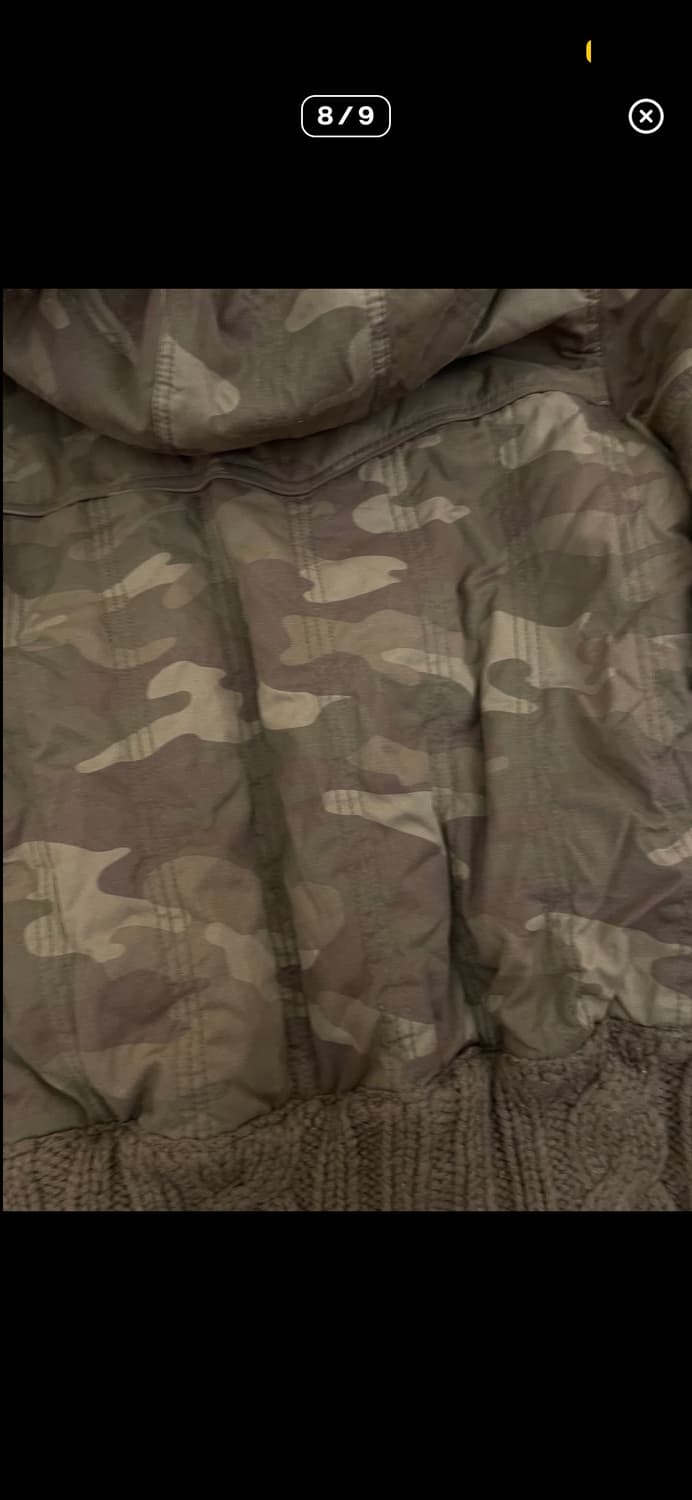 카모 퍼 숏 아우터 패딩 갸루 y2k 상품이미지8