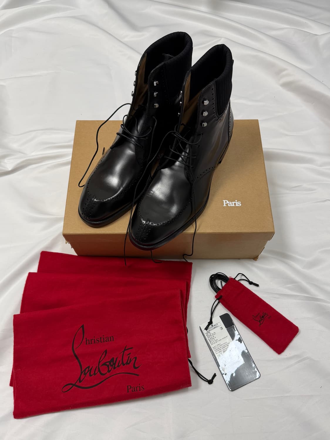 크리스찬 루부탱 레이스업 부츠 상품이미지2