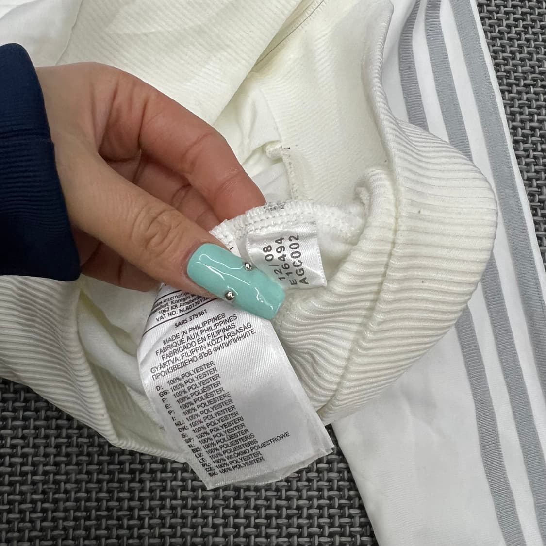 아디다스 화이트실버 져지 상품이미지5