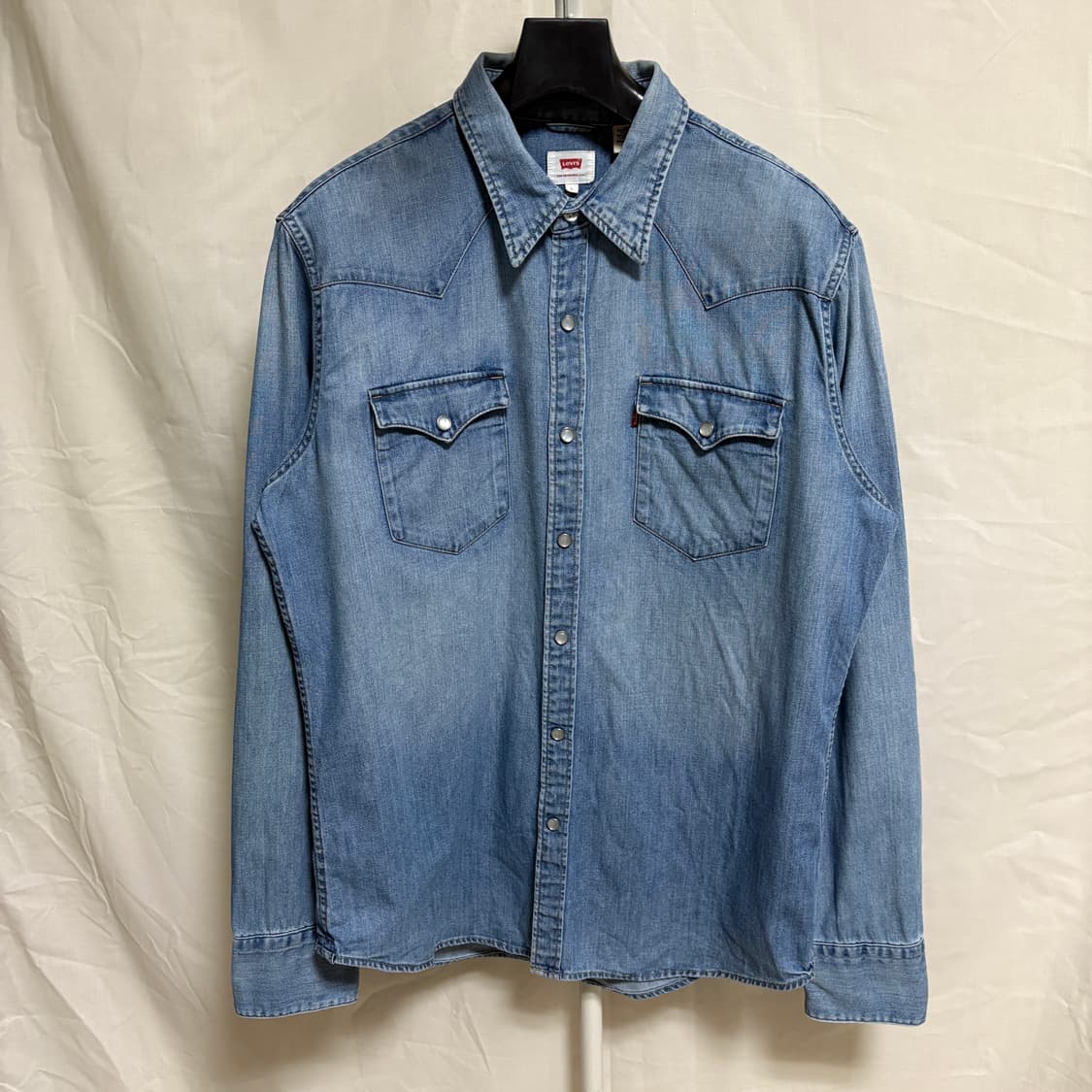 리바이스 데님 웨스턴 셔츠 / 연청, L 상품이미지1