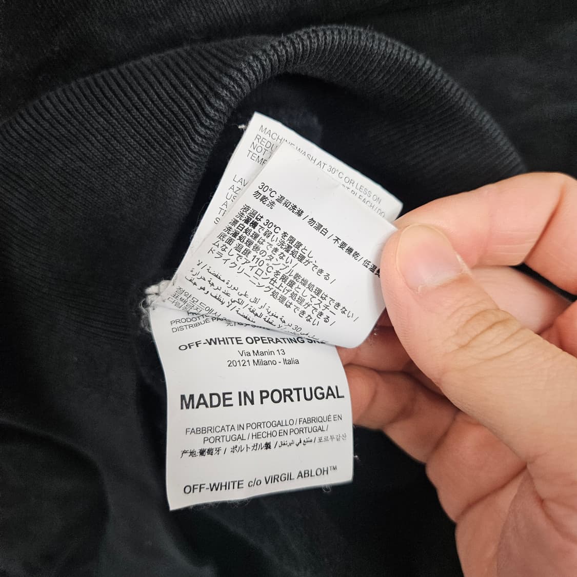 오프화이트 에어포트 후드티 S 상품이미지7