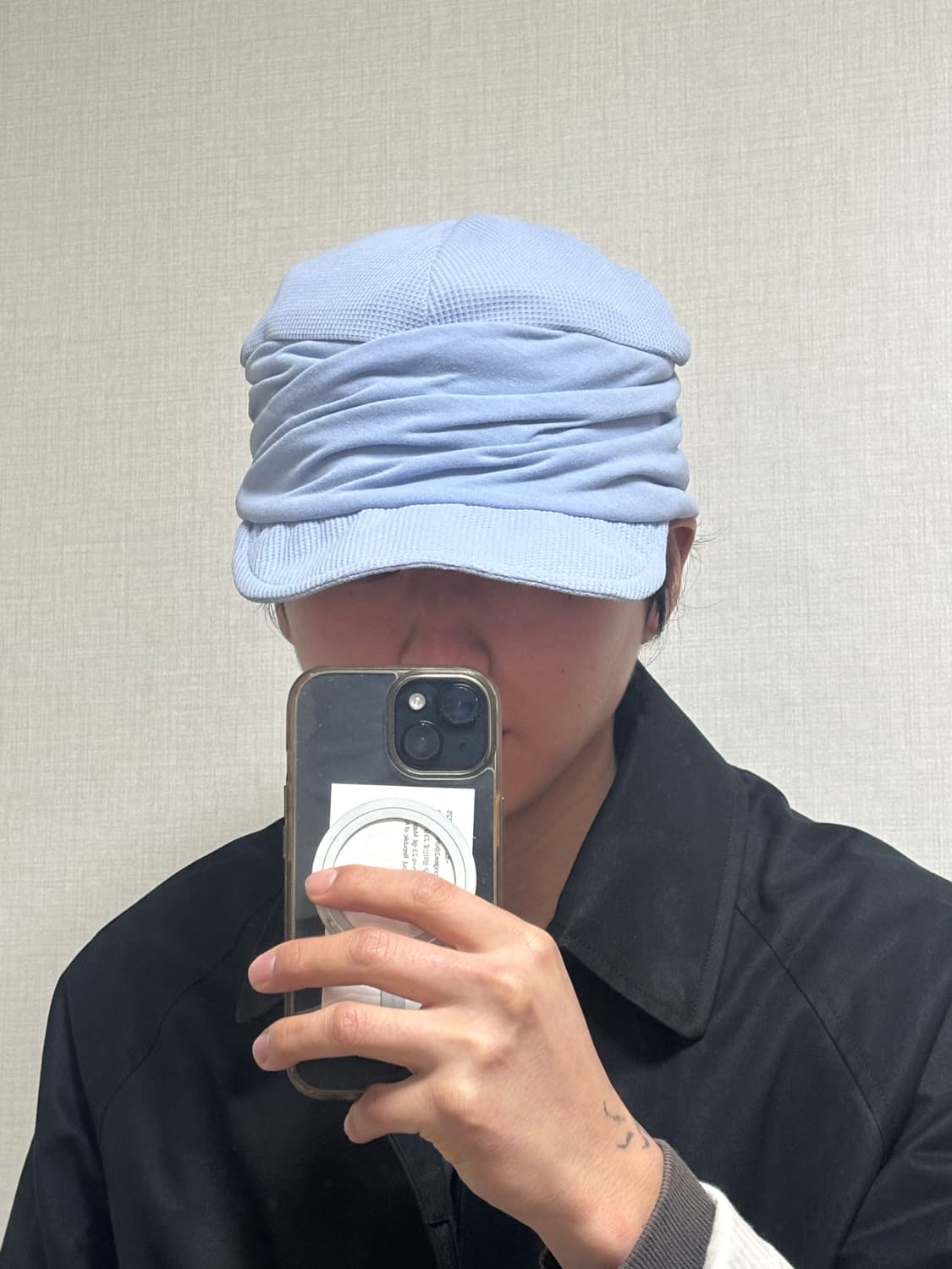 Ca4la 드레이프 와이어 니트 캡 상품이미지3