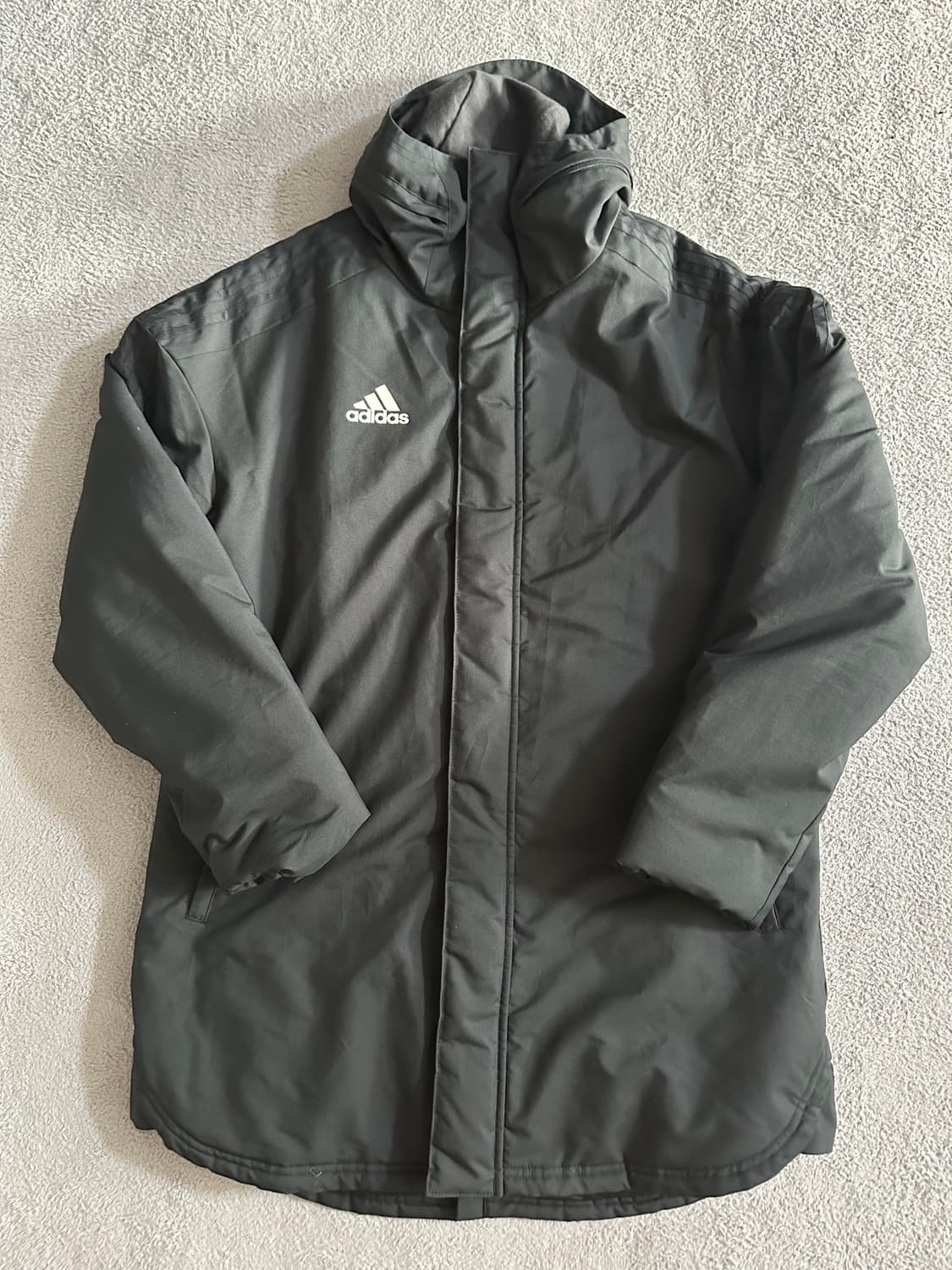 Adidas 팀용 블랙 롱패딩 상품이미지1