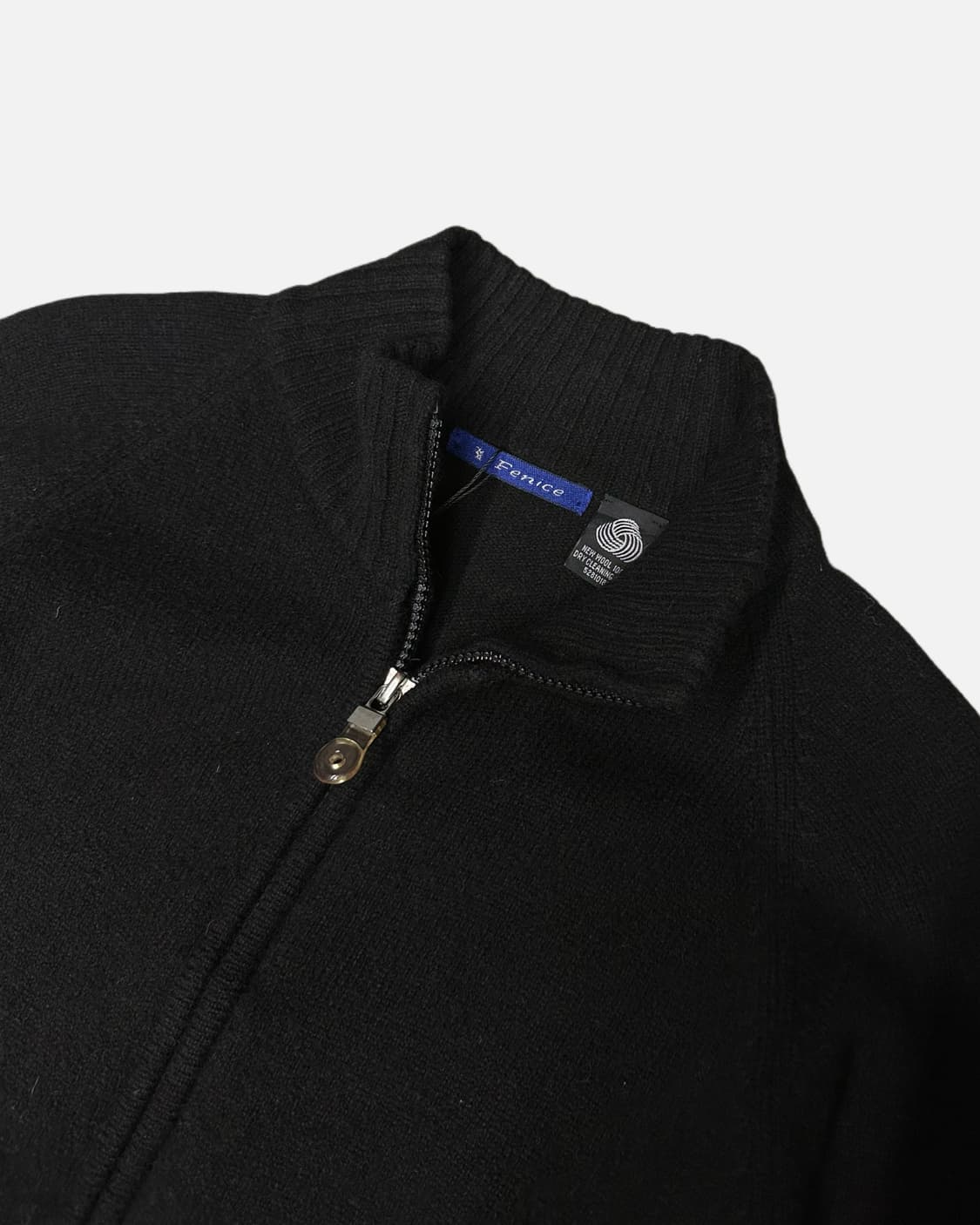 black wool raglan zip-up 상품이미지2