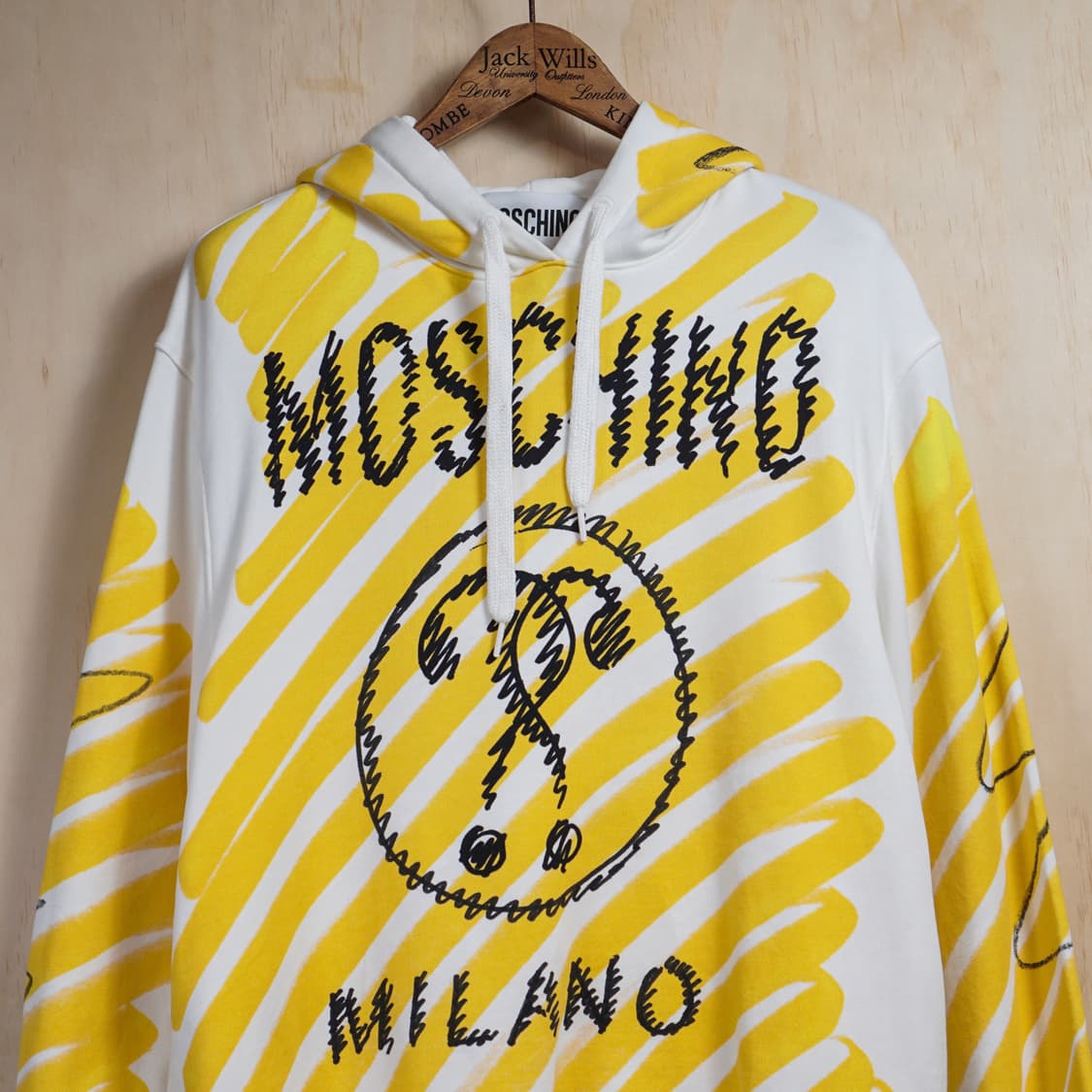 모스키노 꾸뛰르 브러쉬드 로고 후드스웻 상품이미지2