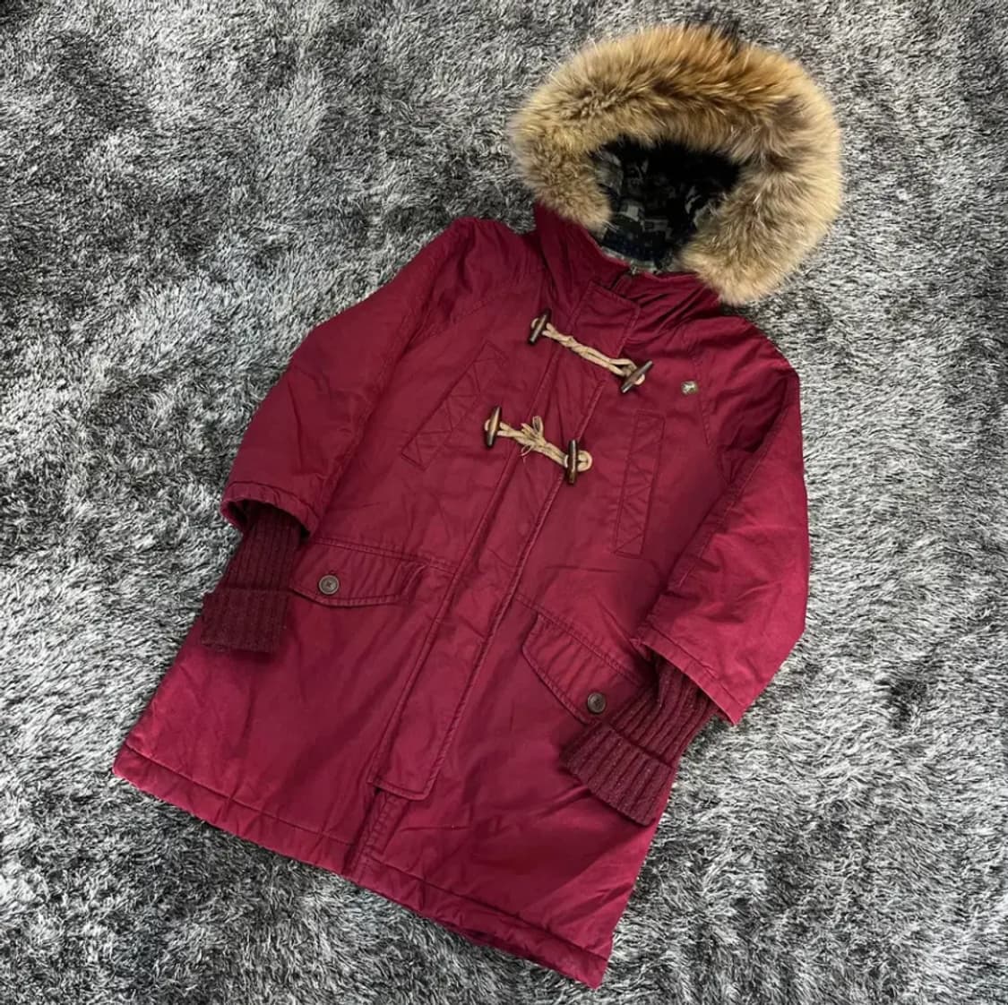 써스데이아일랜드 여성 야상패딩 (S) 소매니트 분리형 상품이미지1