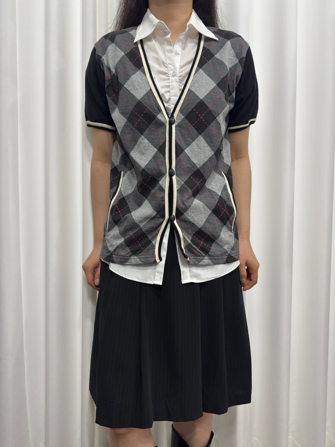 argyle cardigan  상품이미지2