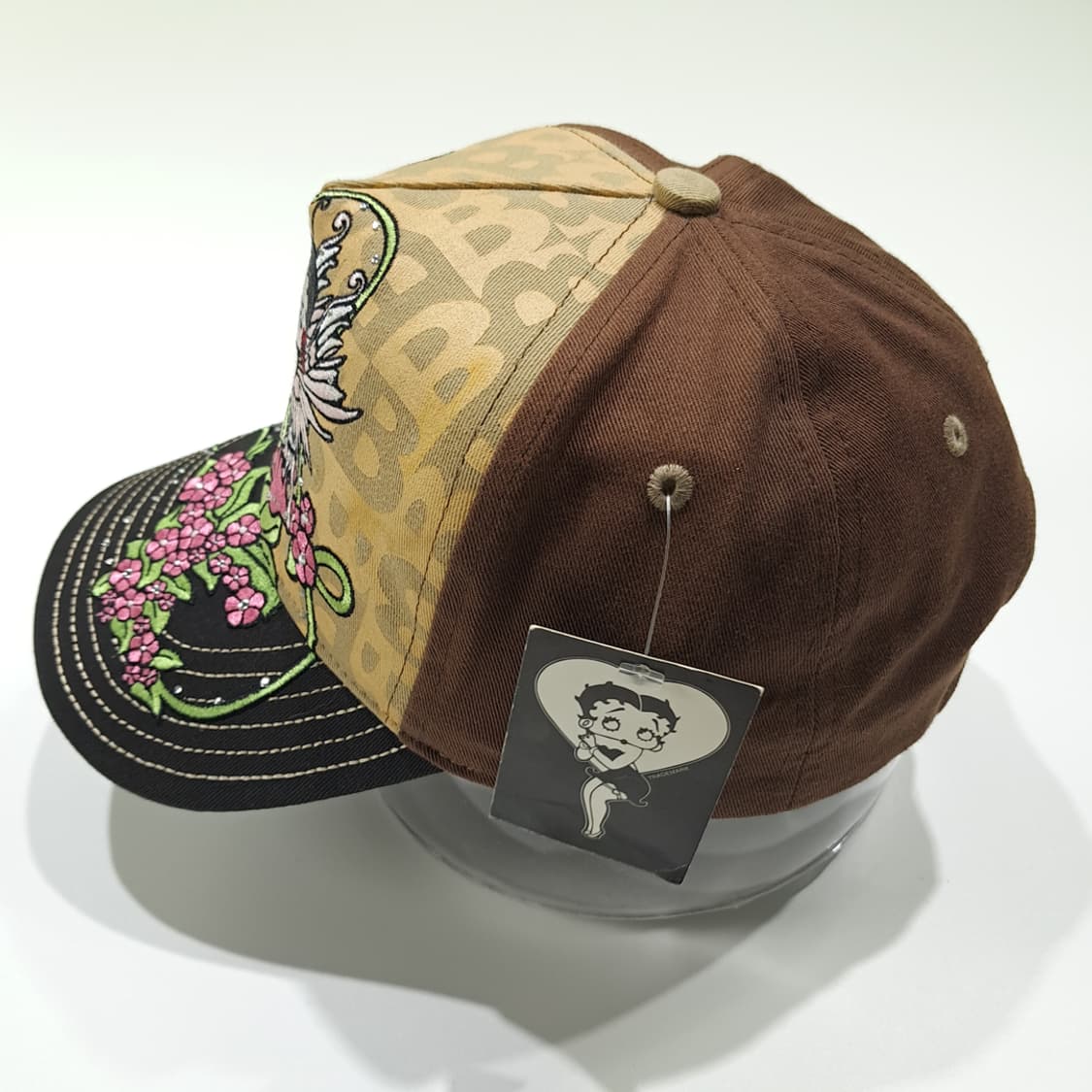 CL880 베티붑 00s 큐빅 모노그램 볼캡 모자 상품이미지4