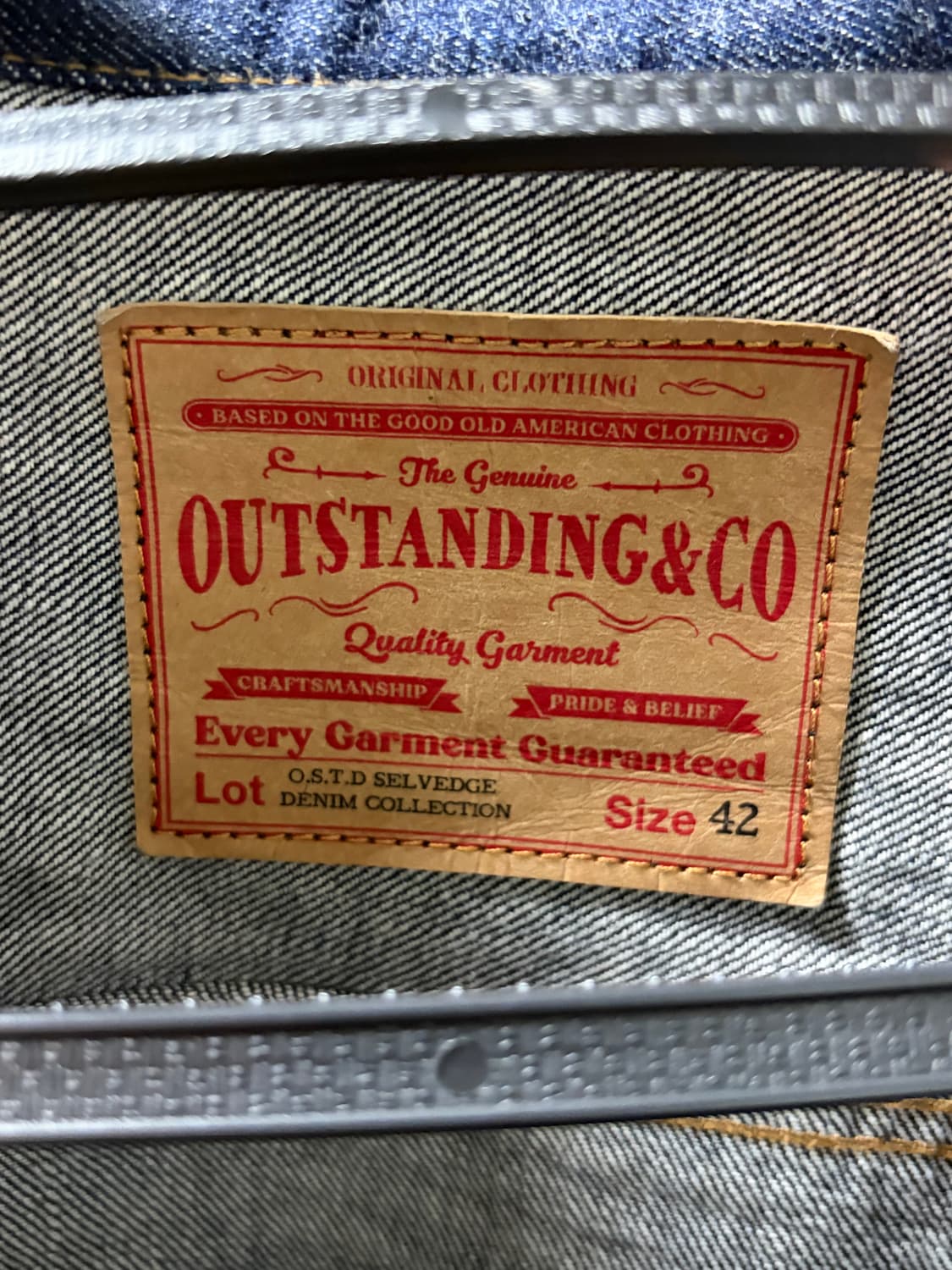 아웃스탠딩 데님자켓 L->M으로 교환!(다른생지도 ㄱㅊ) 상품이미지4