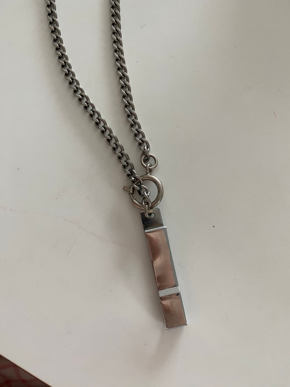 빈티지 클립 모티브 체인 목걸이 상품이미지5