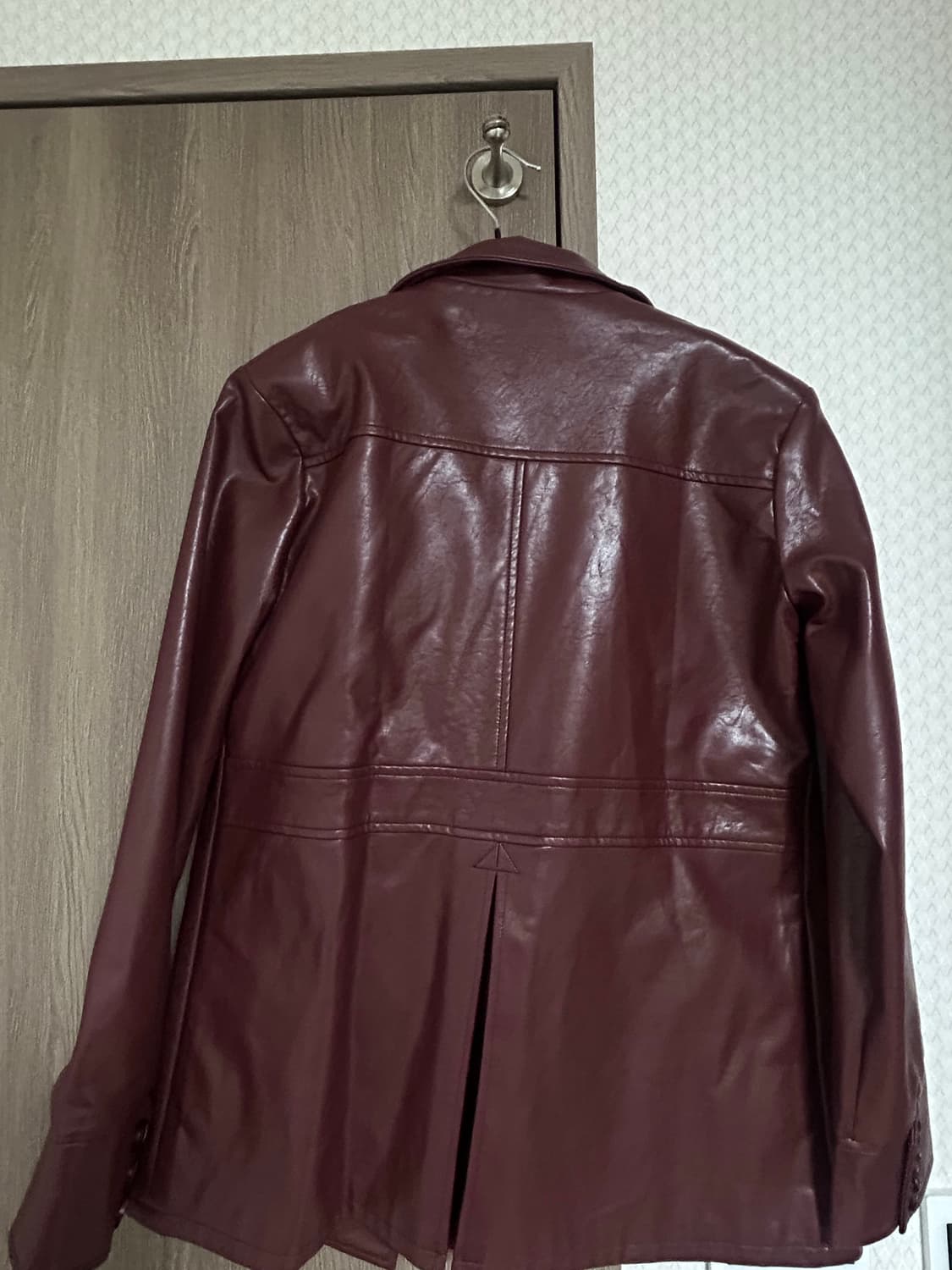 배드블러드 70s 레더자켓 버건디 상품이미지6