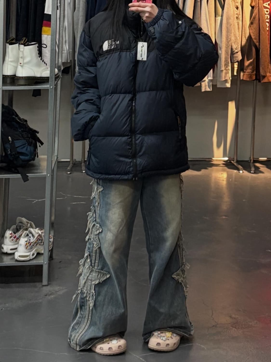 노스페이스 눕시 레트로 다운 패딩 자켓 A3243 상품이미지1