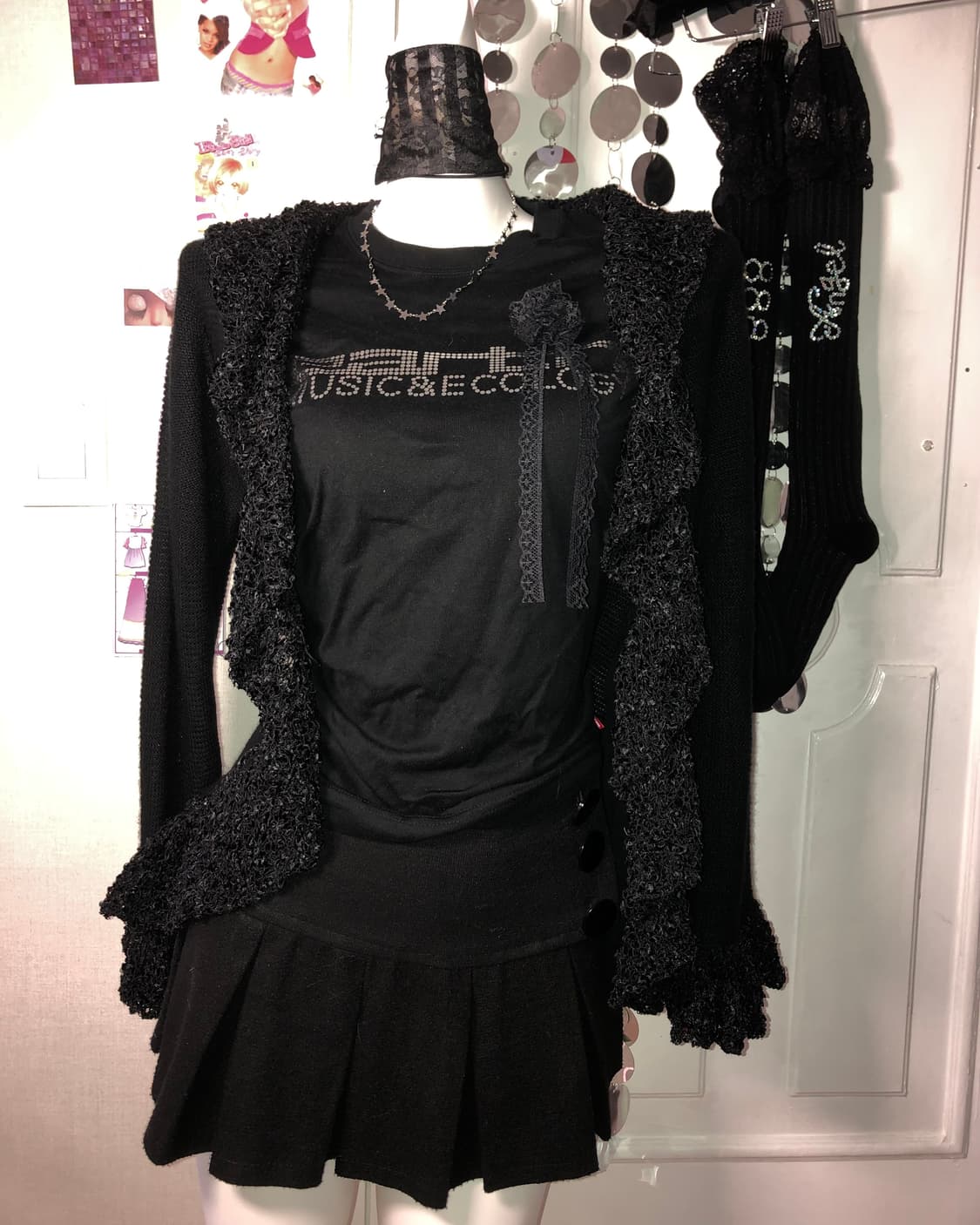 black knit frill cd 상품이미지1