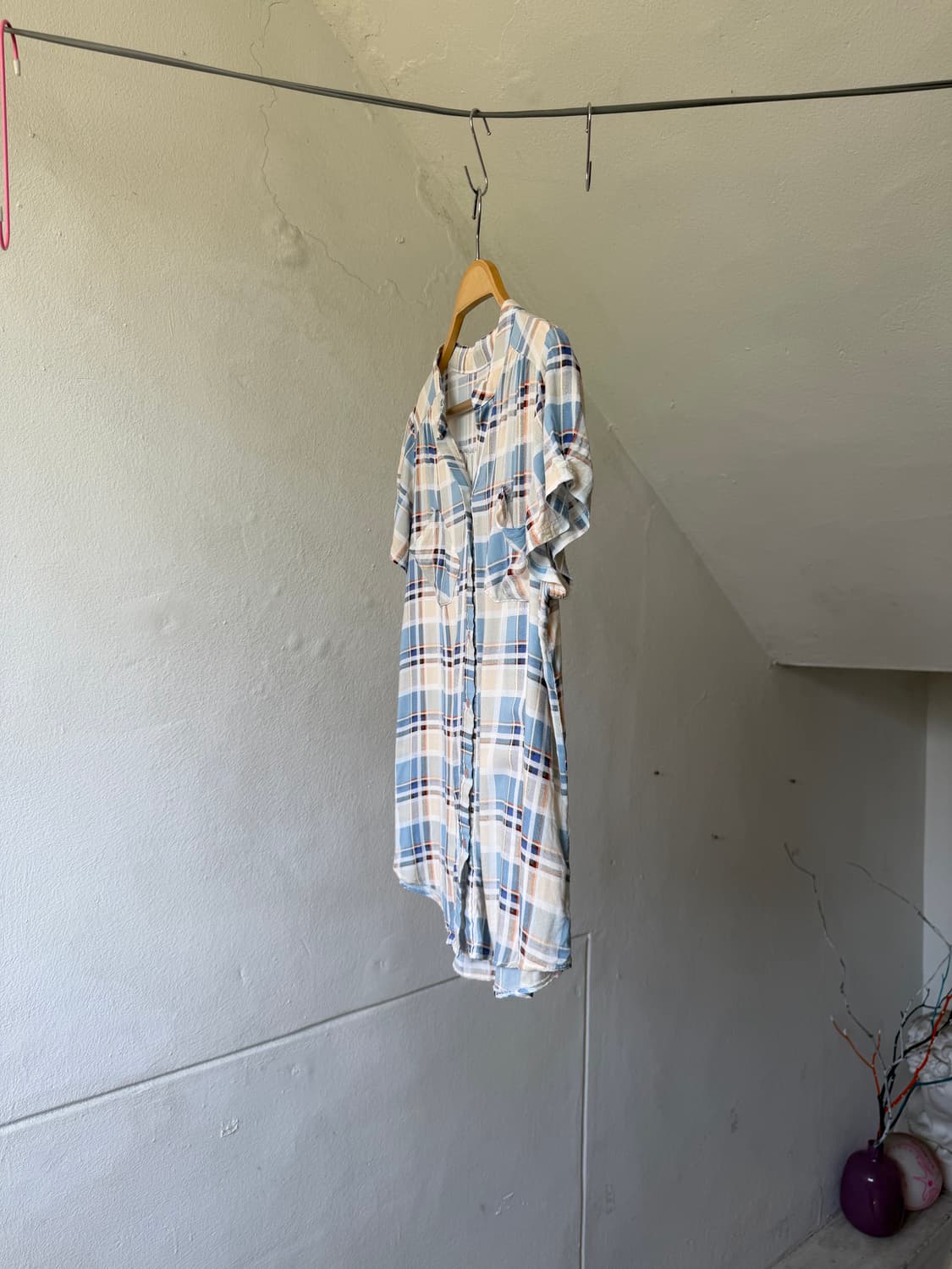 페어리 투포켓 체크 셔츠 상품이미지4