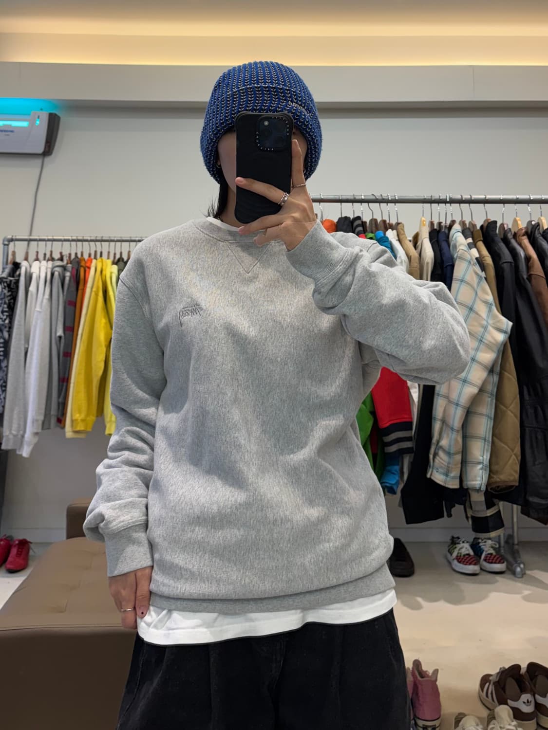 스투시 베이직 로고 맨투맨 상품이미지6