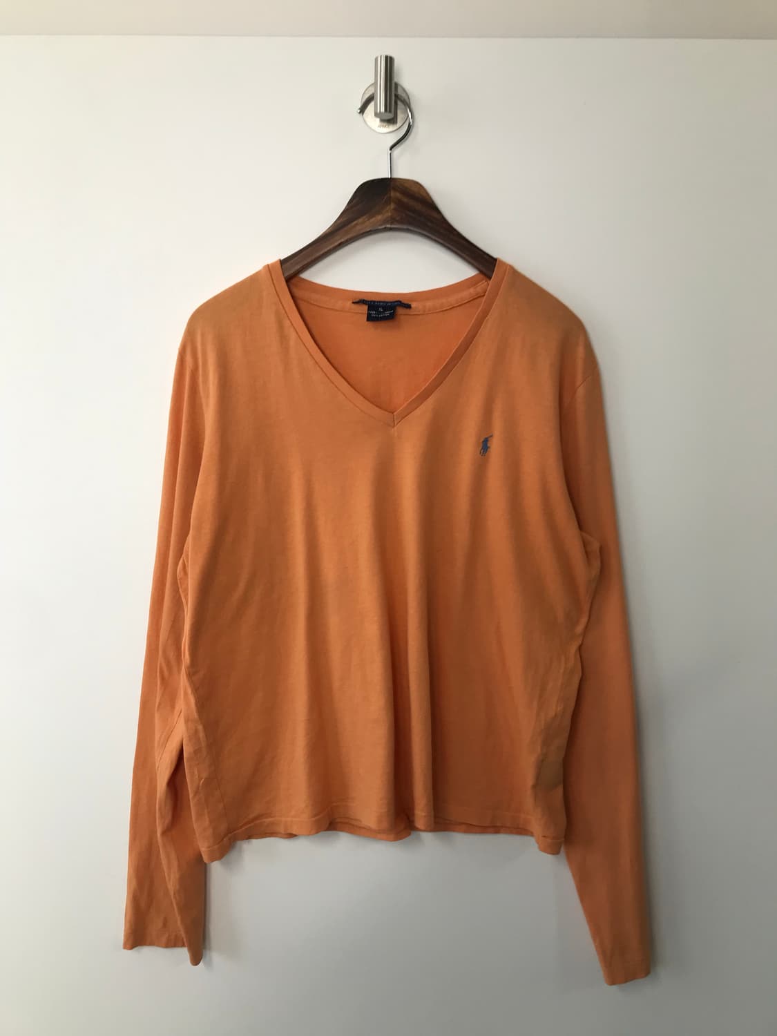 폴로 랄프로렌 자수로고 브이넥 롱 슬리브 긴팔티 상품이미지2