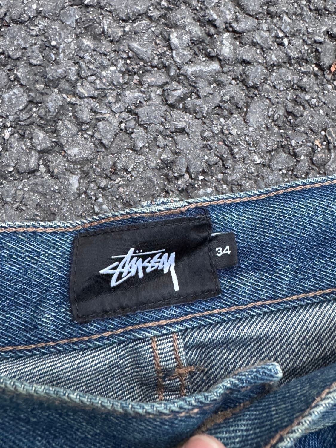 Stussy 스투시 워시드 데미지 데님팬츠 상품이미지5