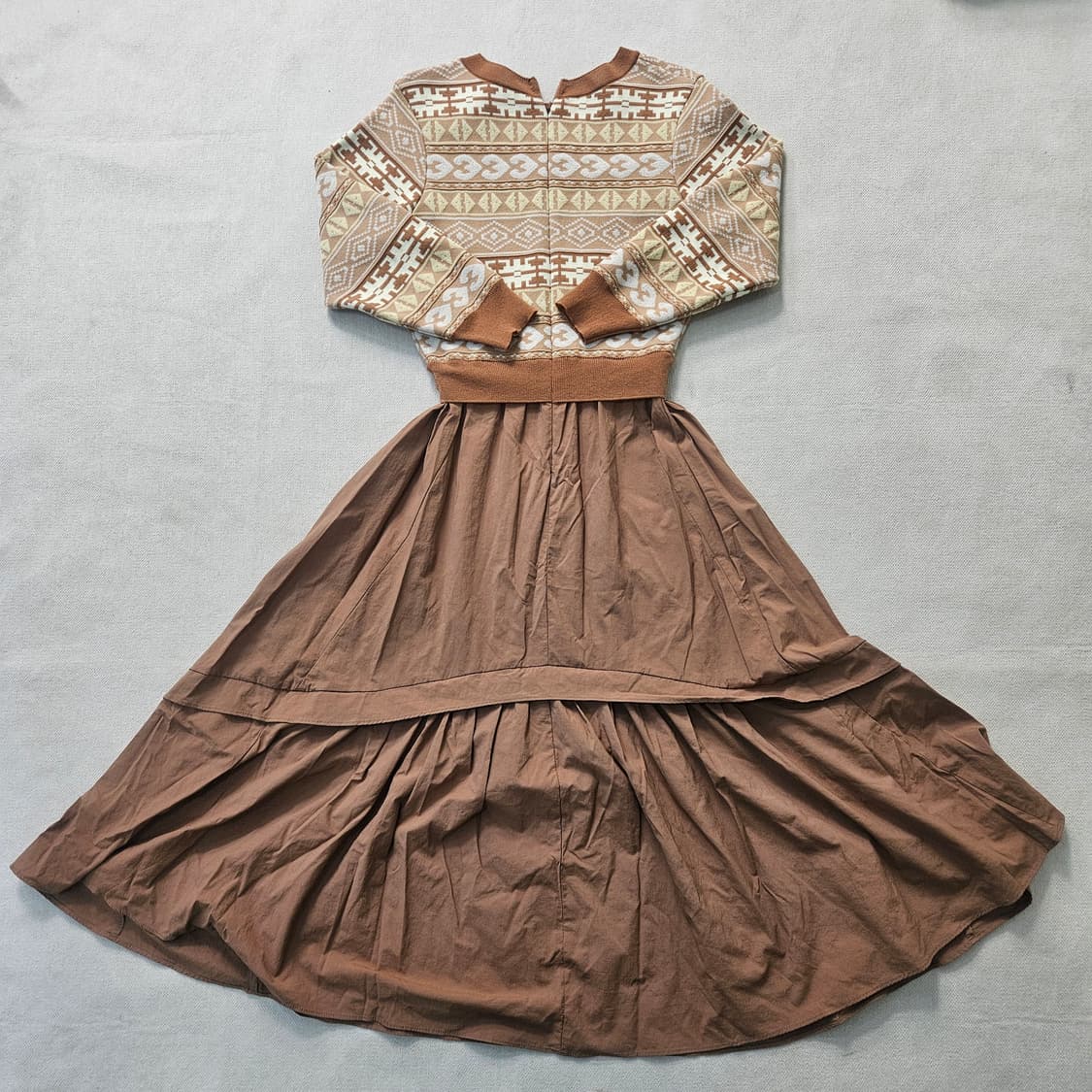 55 티렌 여성 니트 롱 원피스 0403Y 상품이미지2