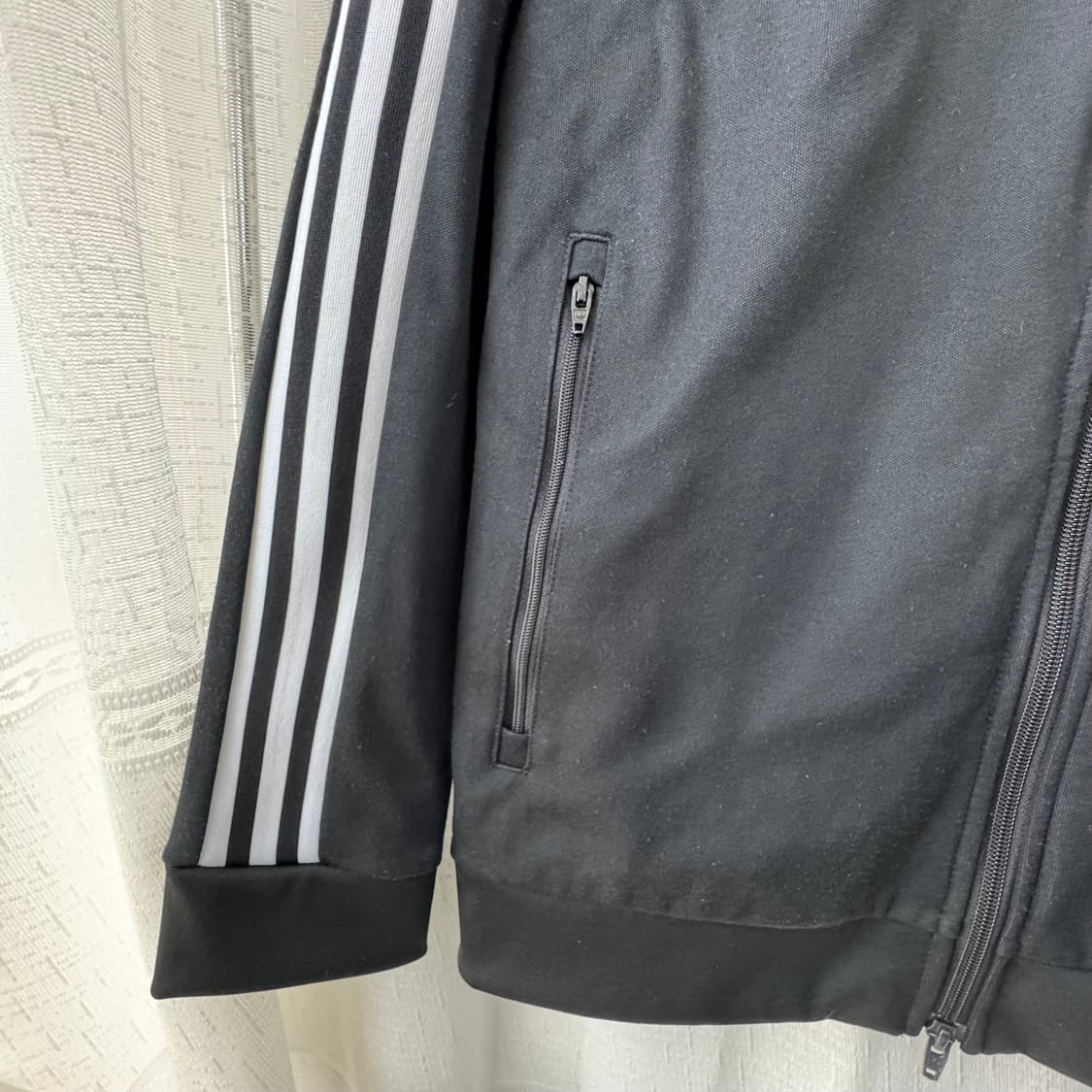 아디다스 불꽃자수로고 트랩탑 블랙져지 L 상품이미지8