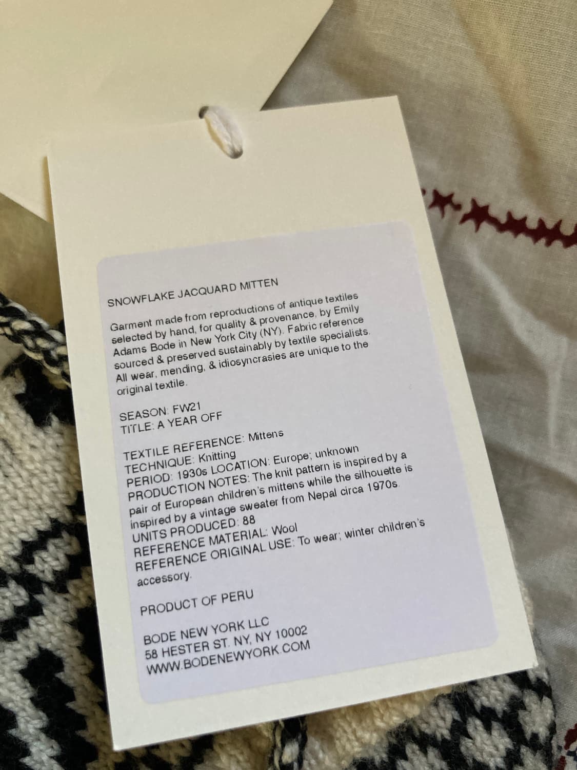 Bode 벙어리 장갑  상품이미지4