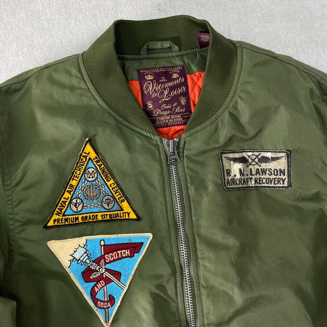 100 아메리칸 빈티지 패치워크 MA-1 자켓 상품이미지3