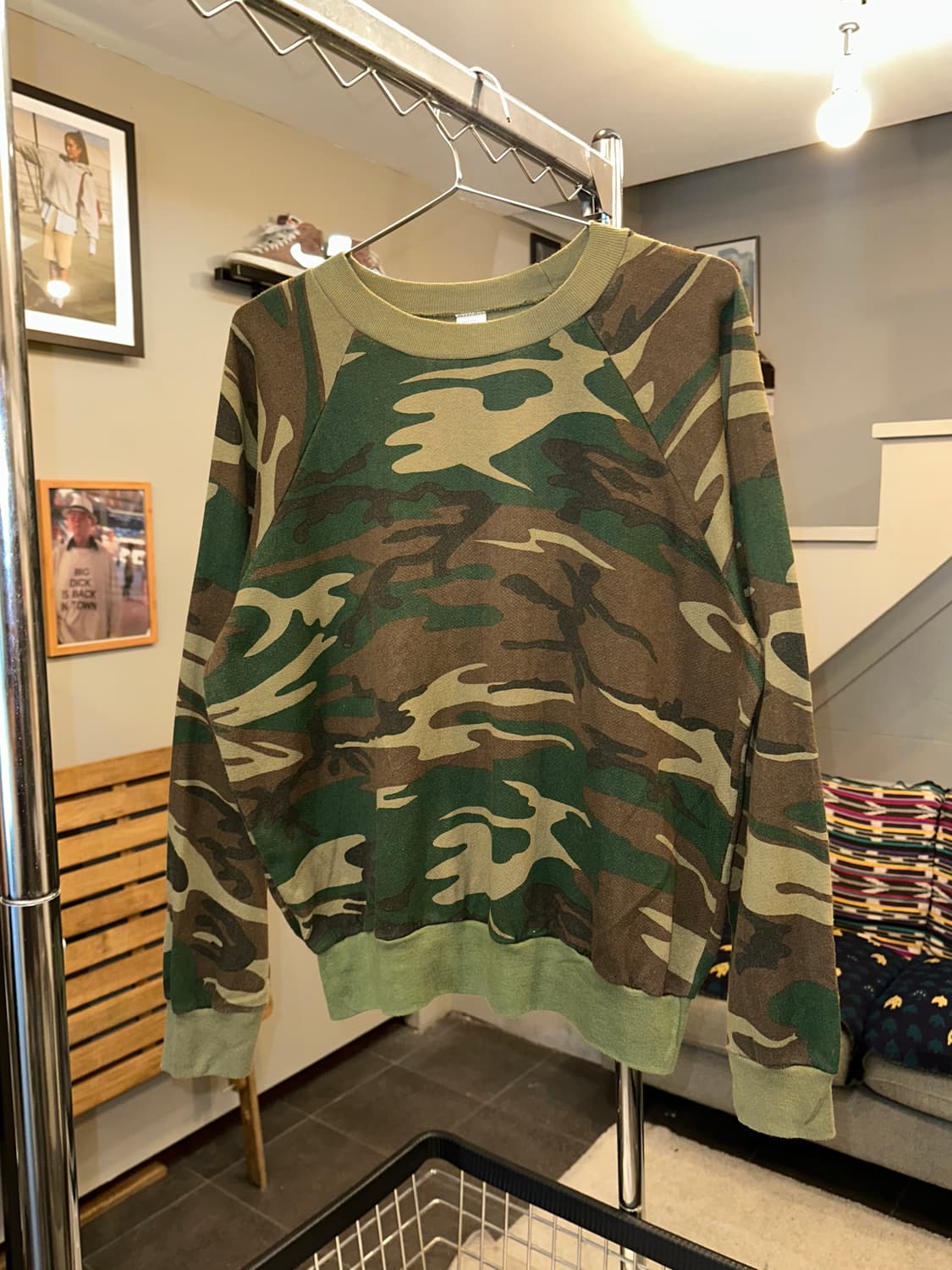 90’s American military camo sweatshirt 상품이미지4