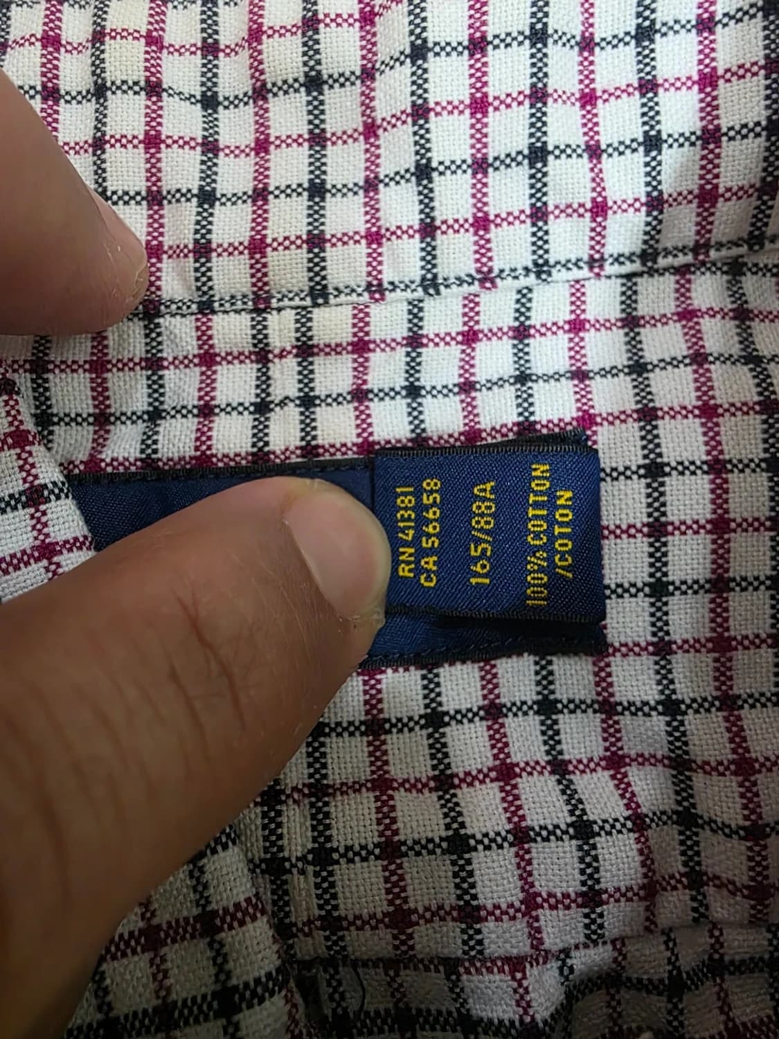 랄프로렌 여성 버튼다운 태터솔 체크 셔츠 상품이미지3