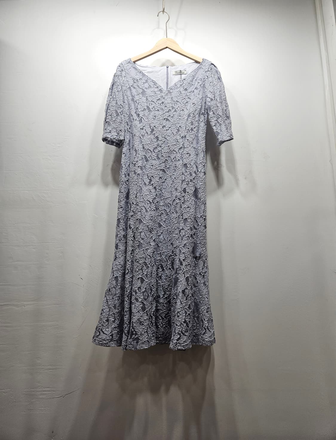 루코루코 레이스 롱원피스 블루그레이 상품이미지8