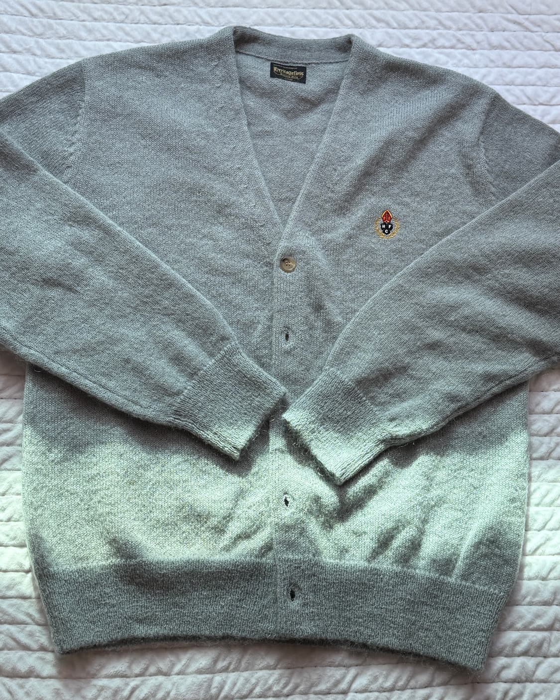 헤리티지 폴로스 모헤어 가디건 실버그레이 (L 사이즈) 상품이미지3