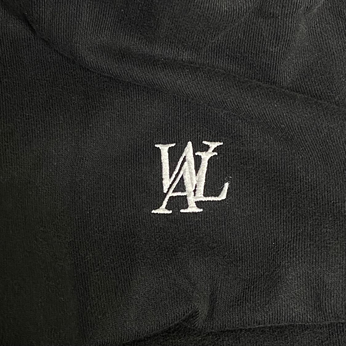 우알롱 로고 후드집업 블랙 S 상품이미지6