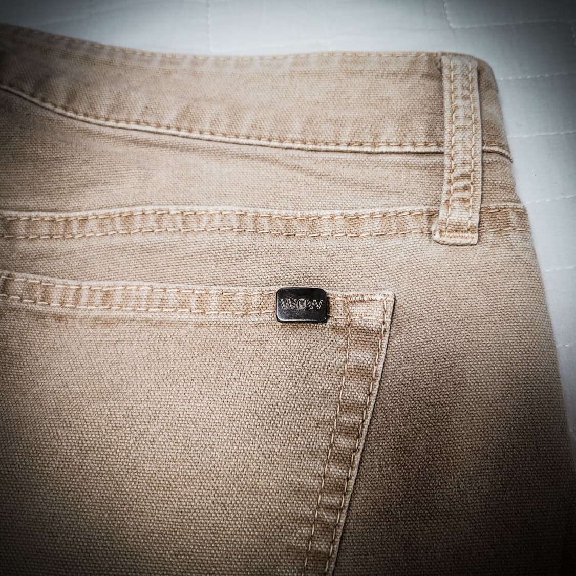 y2k WOW Jeans Beige Flare Denim 상품이미지5