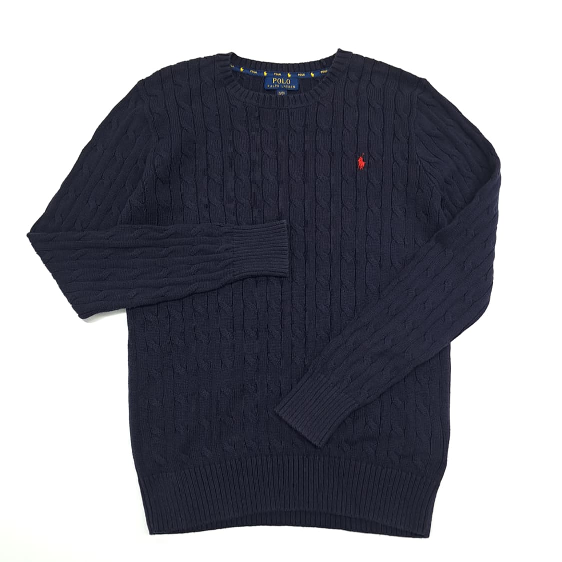 CN841W XL 폴로 랄프로렌 다크네이비 케이블 긴팔 니트 스웨터 상품이미지2