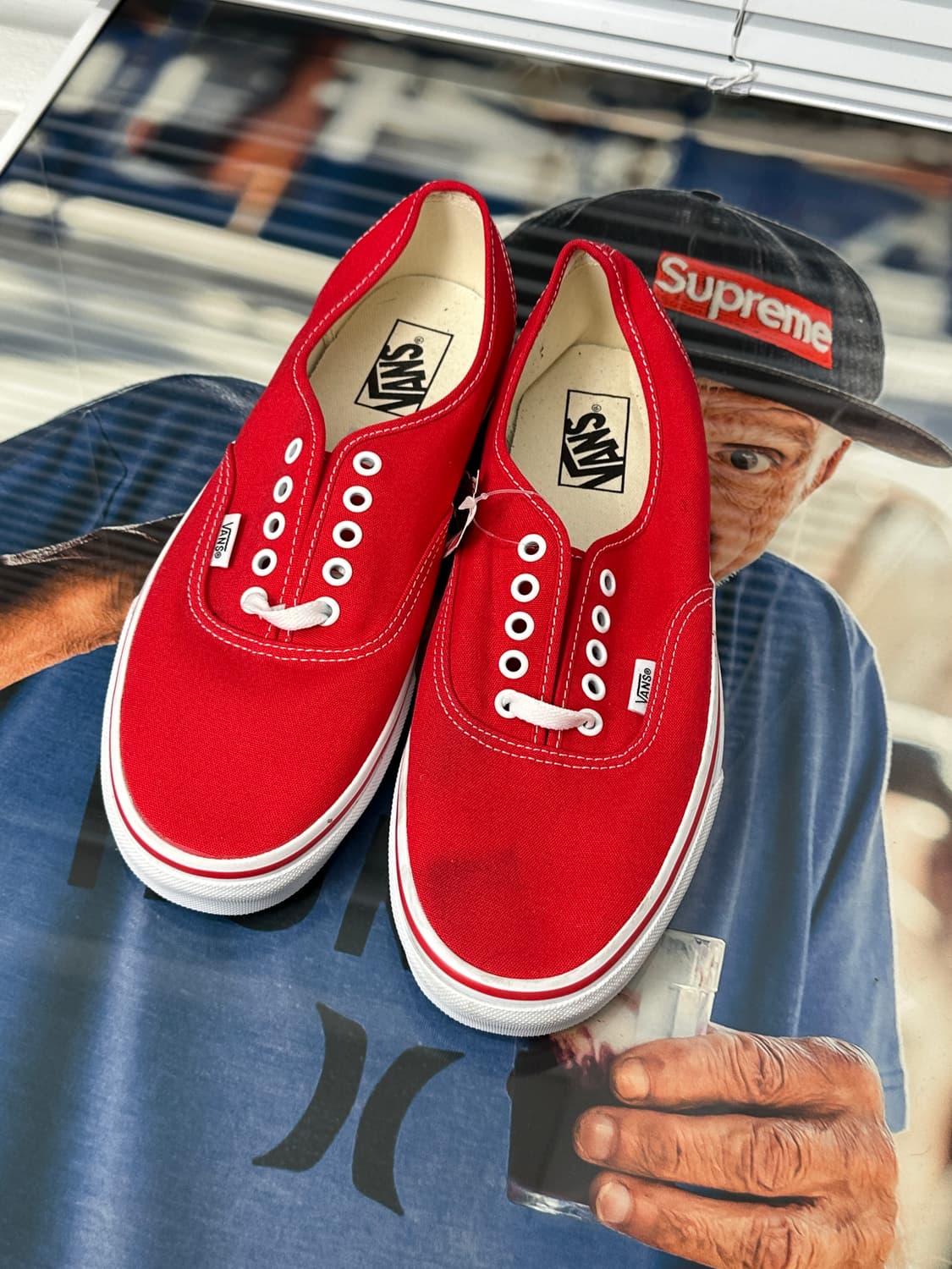 반스 어센틱 레드 스니커즈 280 (새상품) 상품이미지1