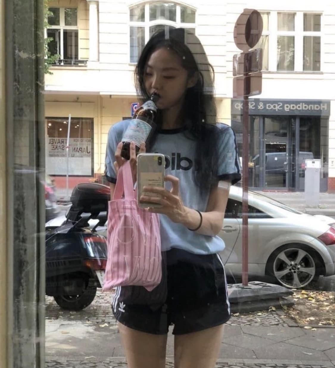 아디다스 핀터깔 파이어버드 블랙 숏팬츠 반바지 xs 상품이미지1