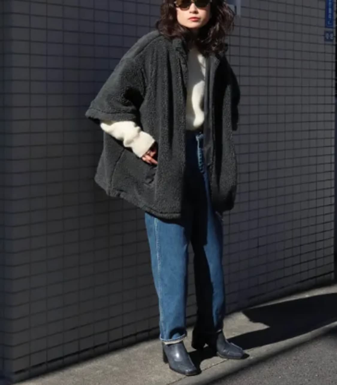 EVCON 5POCKET TUCK WIDE DENIM PANTS 상품이미지3