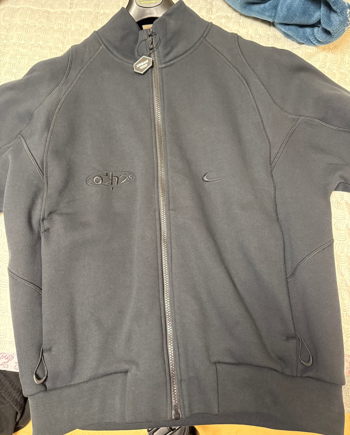 [정품/새제품] 나이키 X 오프화이트 모크넥 트랙 자켓 블랙 L 상품이미지4
