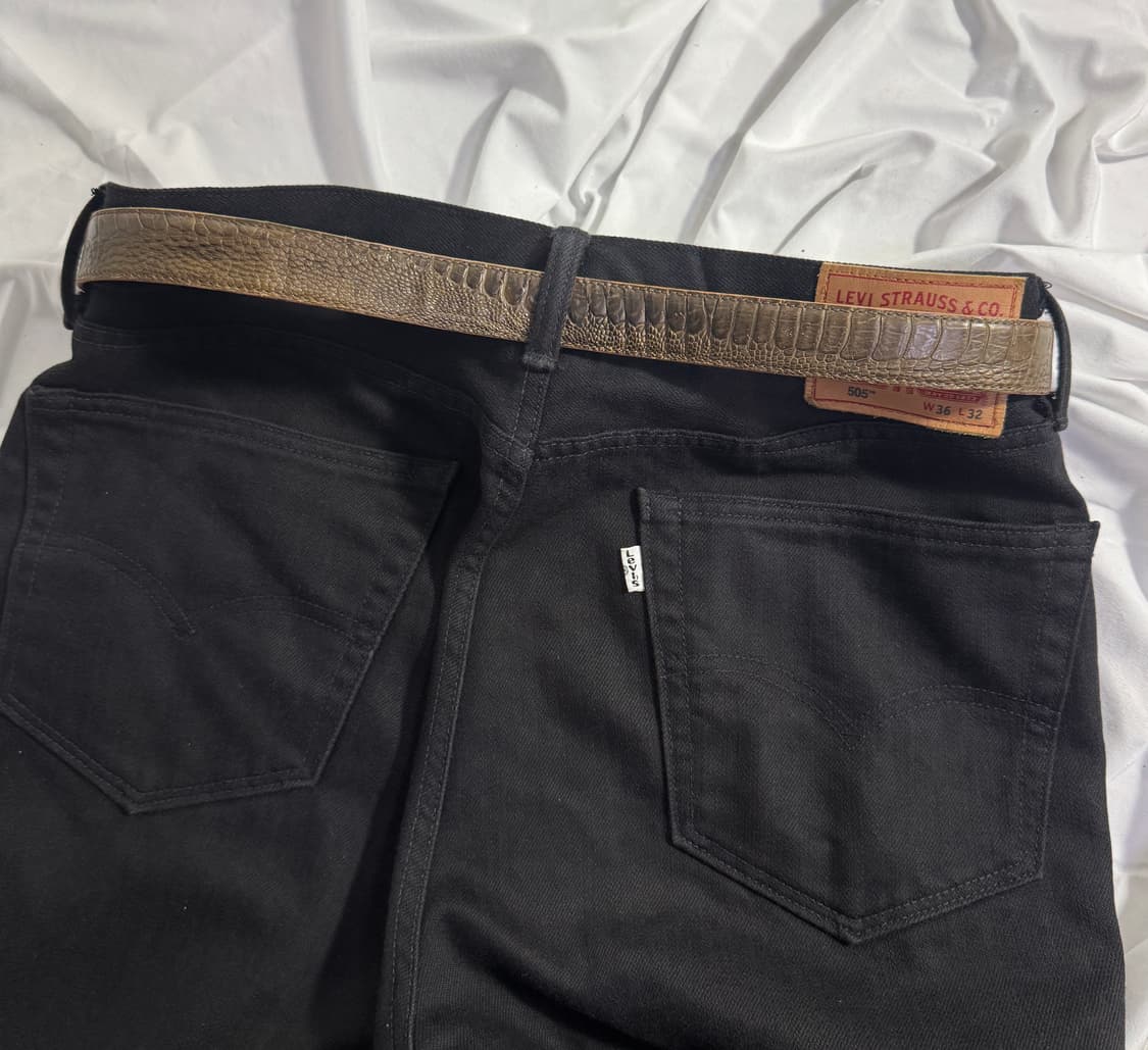 Kaiyo 오스트리치 레더 벨트 상품이미지2