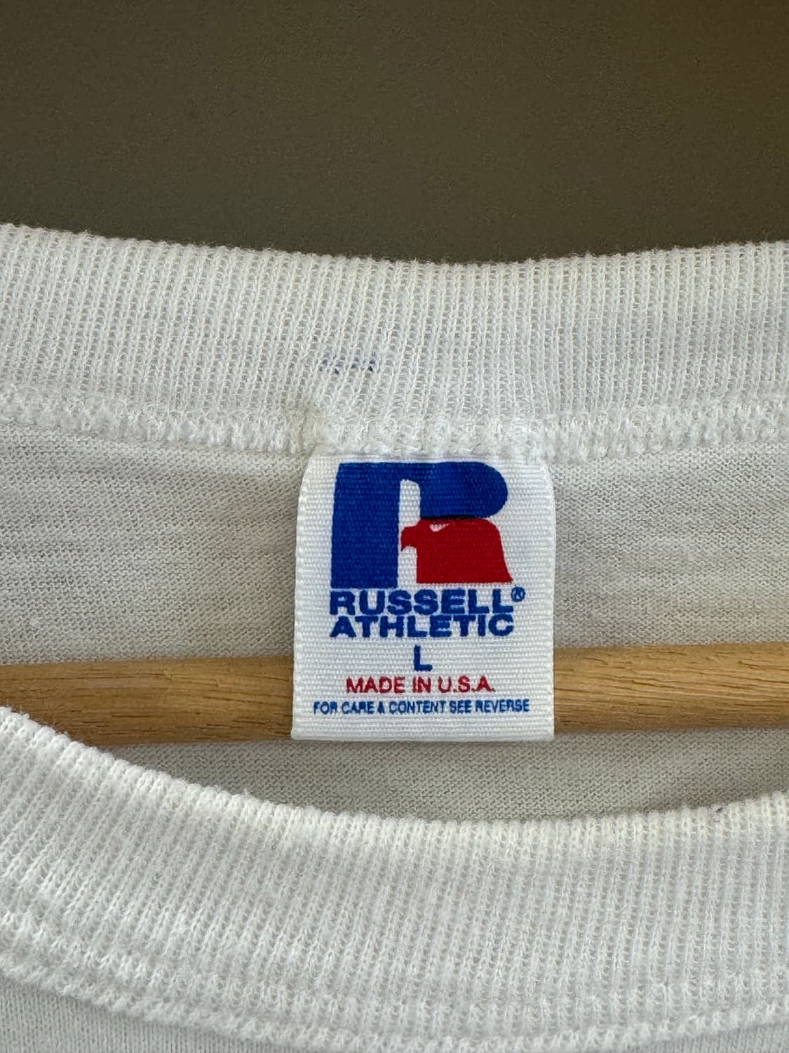 90s usa russell t-shirts L 상품이미지3