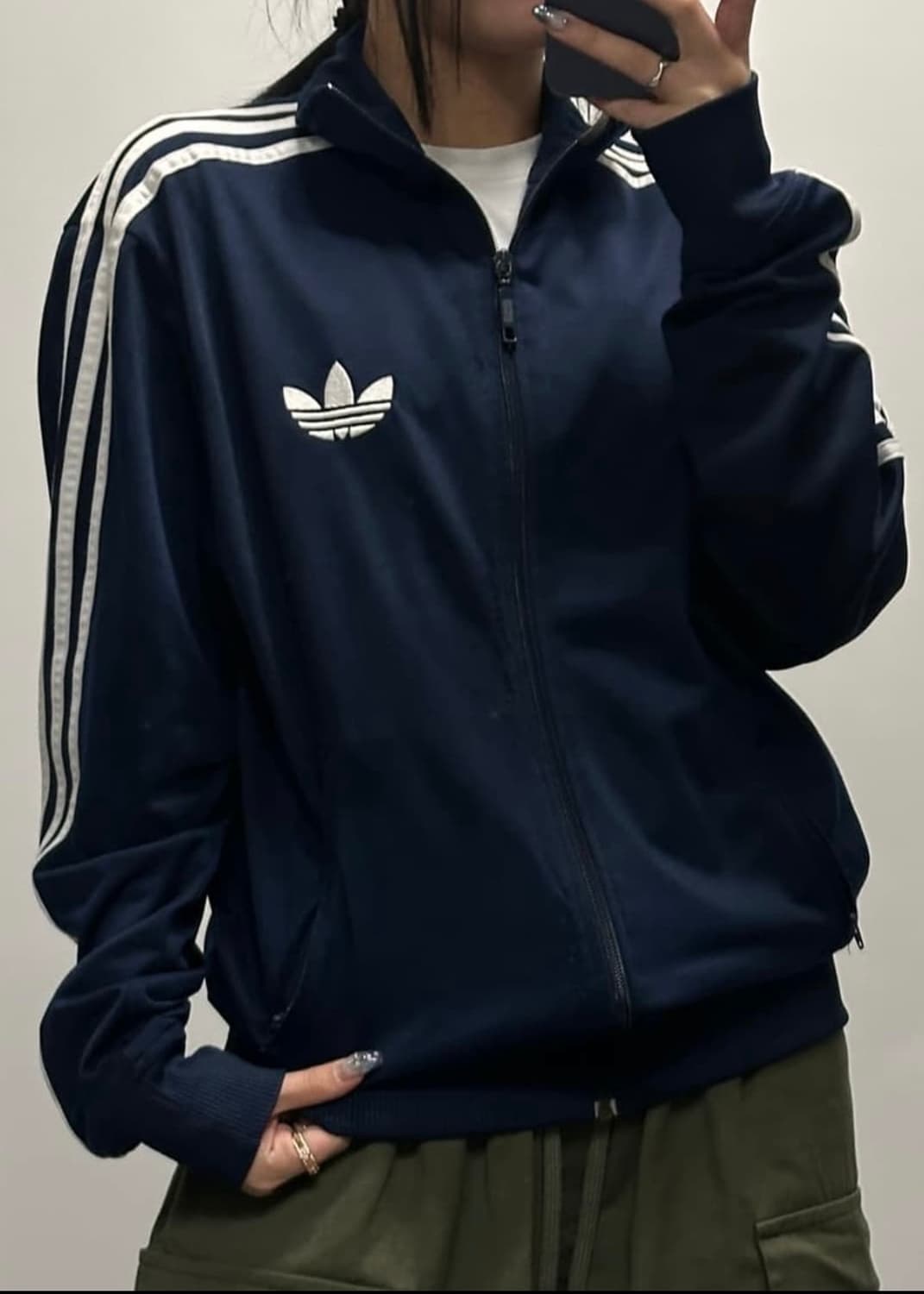 아디다스 구 파이어버드 네이비 남색 져지 저지 트랙탑 M 95 베켄바우어 상품이미지3