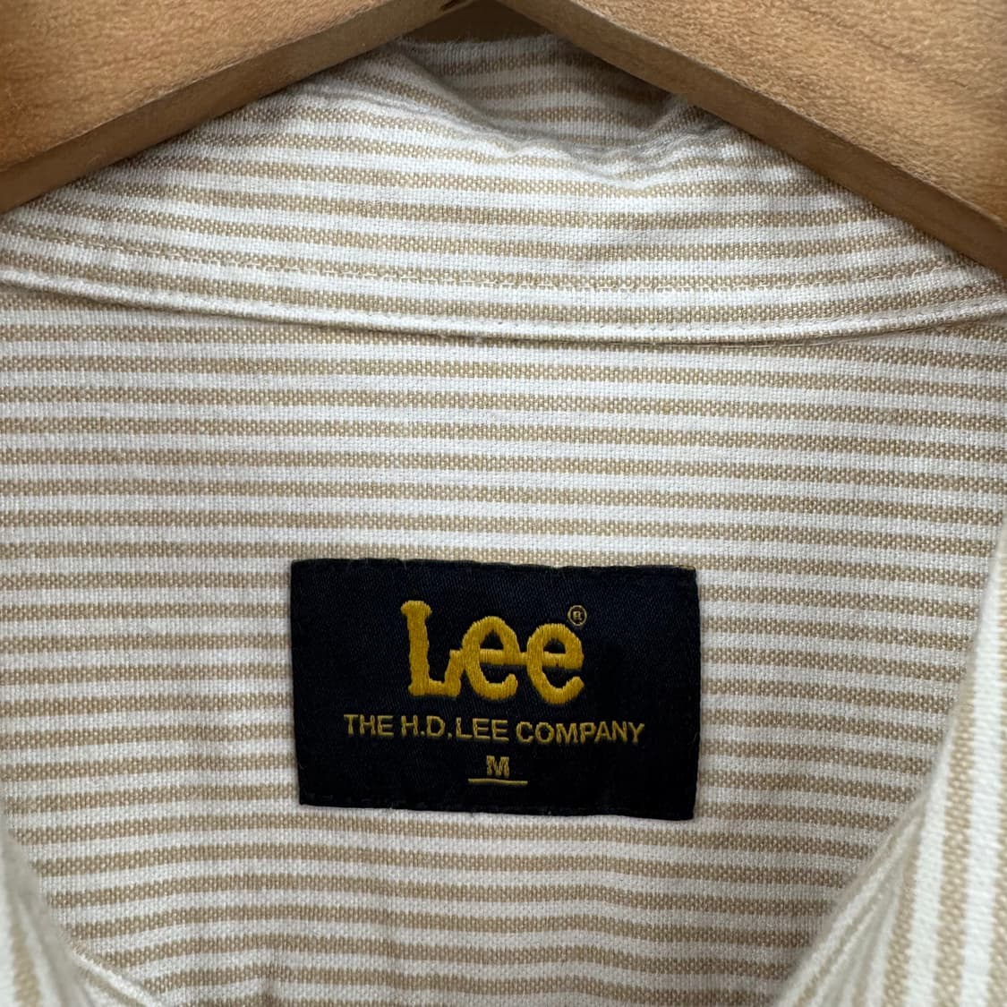 Lee 히코리 스트라이프 하드 코튼 셔츠 (L)   상품이미지6