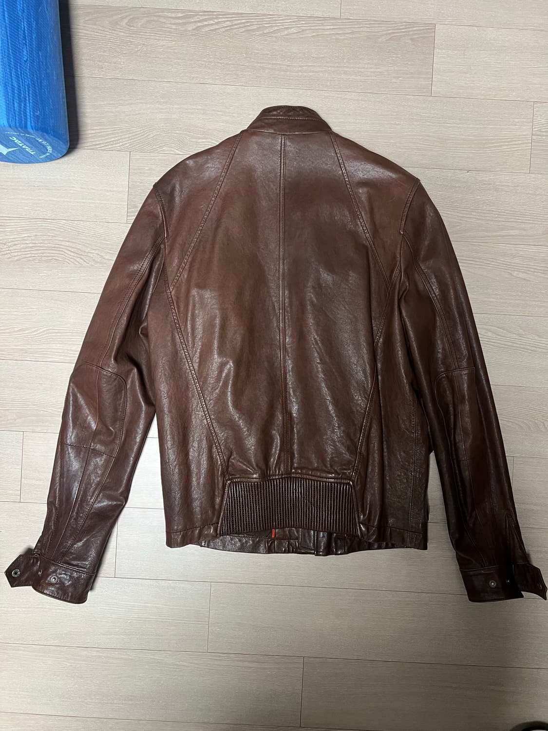 Lamb skin 가죽 자켓 브라운 상품이미지3