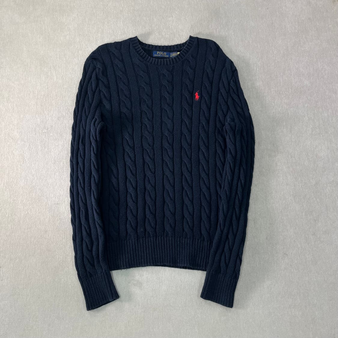 95 폴로랄프로렌 신형라벨 꽈배기 블랙 니트 상품이미지1