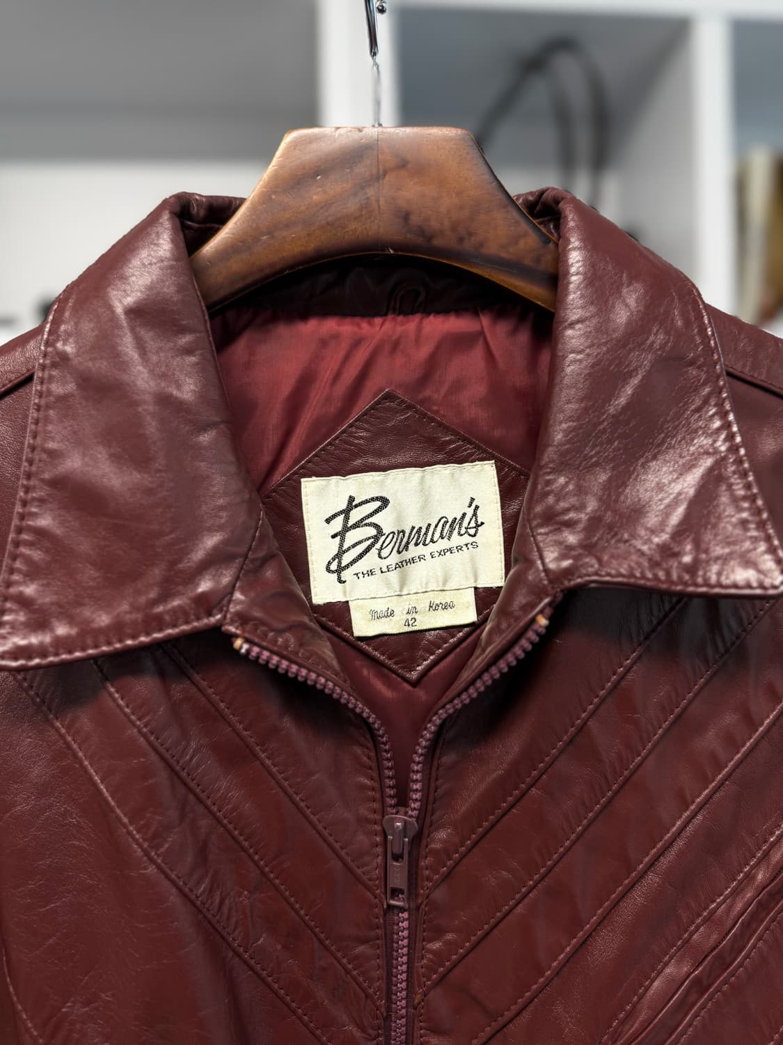 80s bermans 레더 자켓 상품이미지2