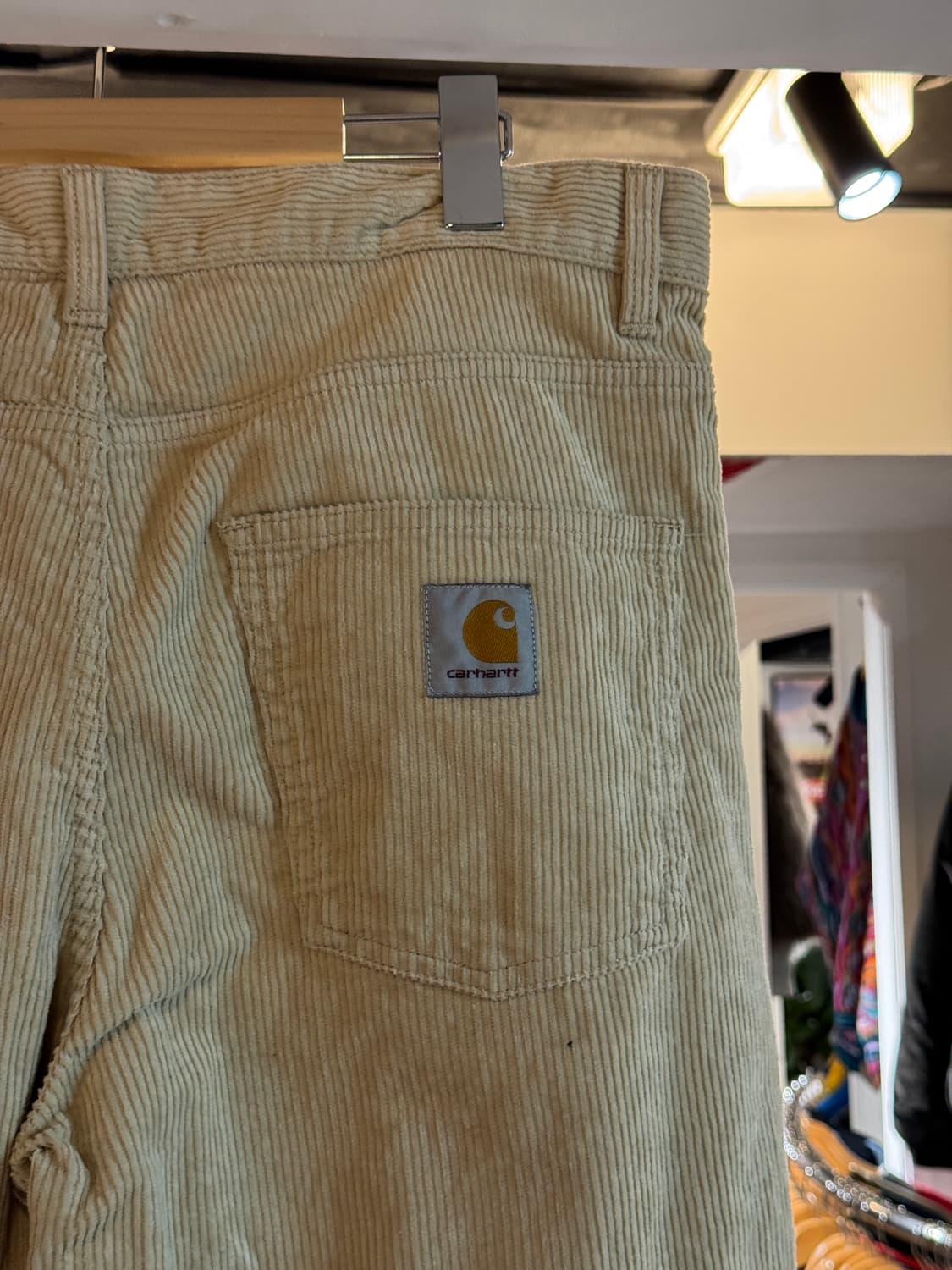 칼하트WIP 뉴엘 코듀로이 팬츠 아이보리 32 상품이미지5