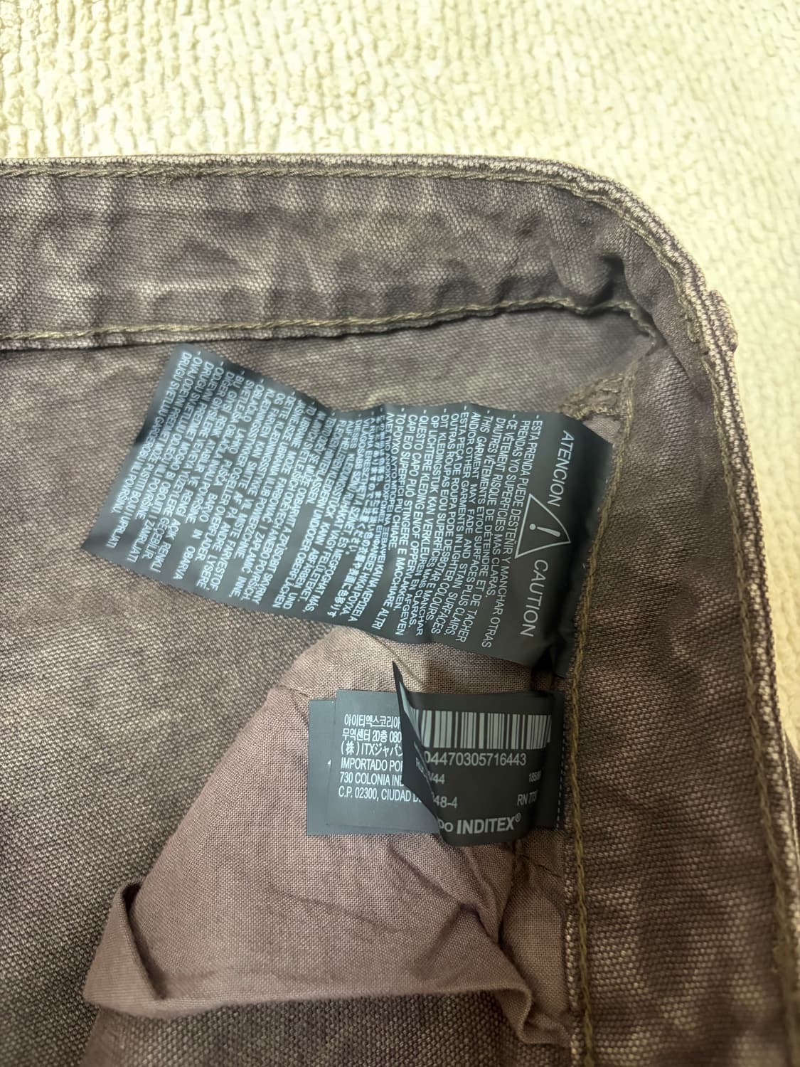 자라 블랙라벨 더블니 팬츠 34 상품이미지4