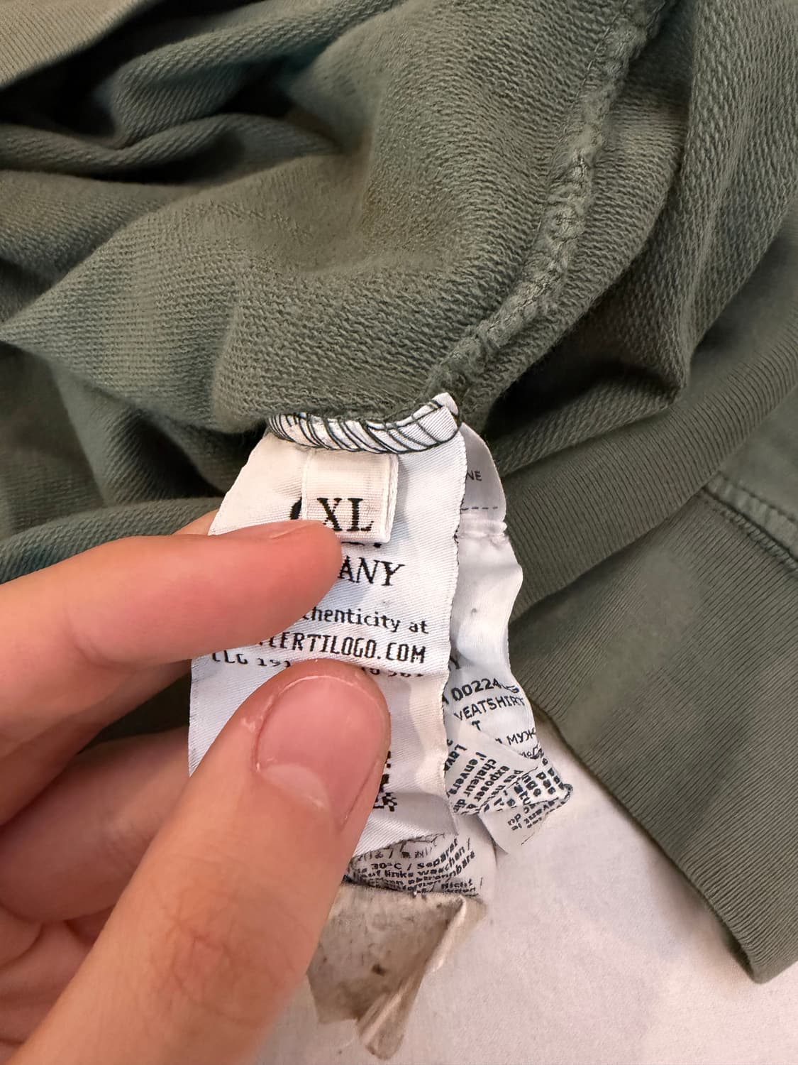 21SS CP 컴퍼니 말차맛 맨투맨 스웨트셔츠 올리브 그린 상품이미지6