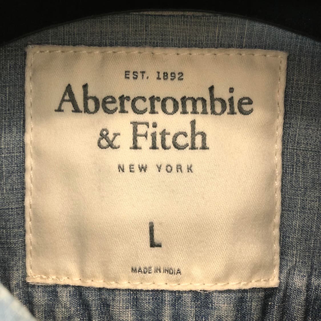 아베크롬비 샴브레이 데님셔츠 L 상품이미지5