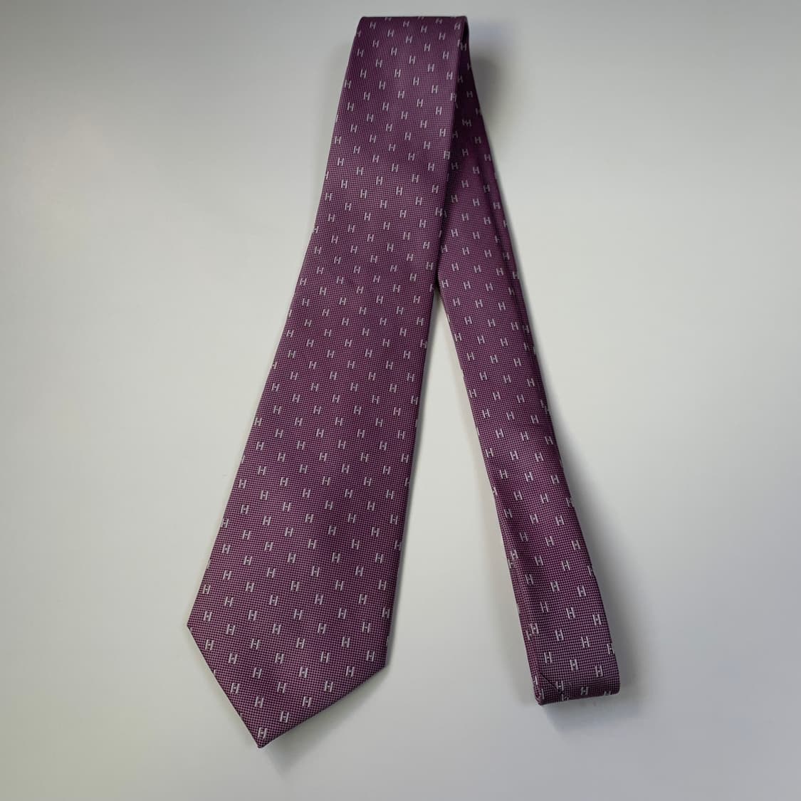 에르메스(HERMES) H로고 모노그램넥타이 명품 프랑스 100실크 상품이미지10